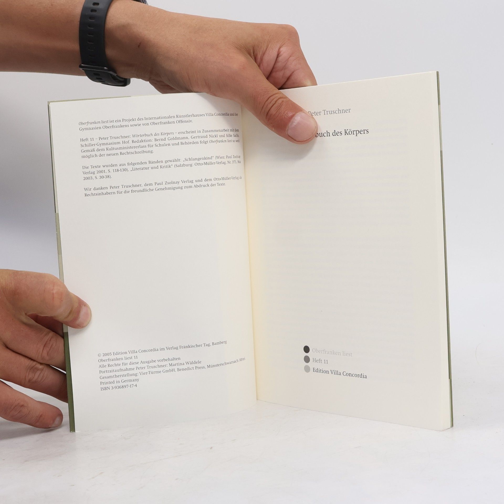 Peter Truschner Oberfranken liest - 11: Wörterbuch des Körpers