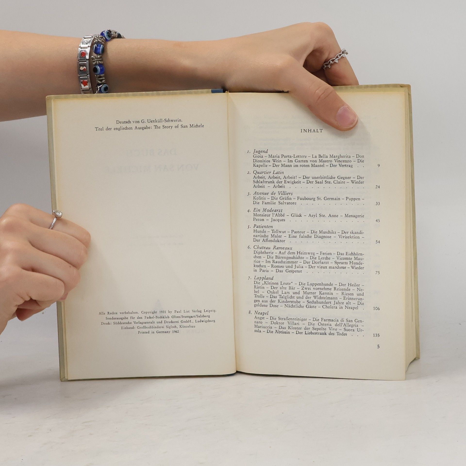 Axel Munthe Das Buch von San Michele