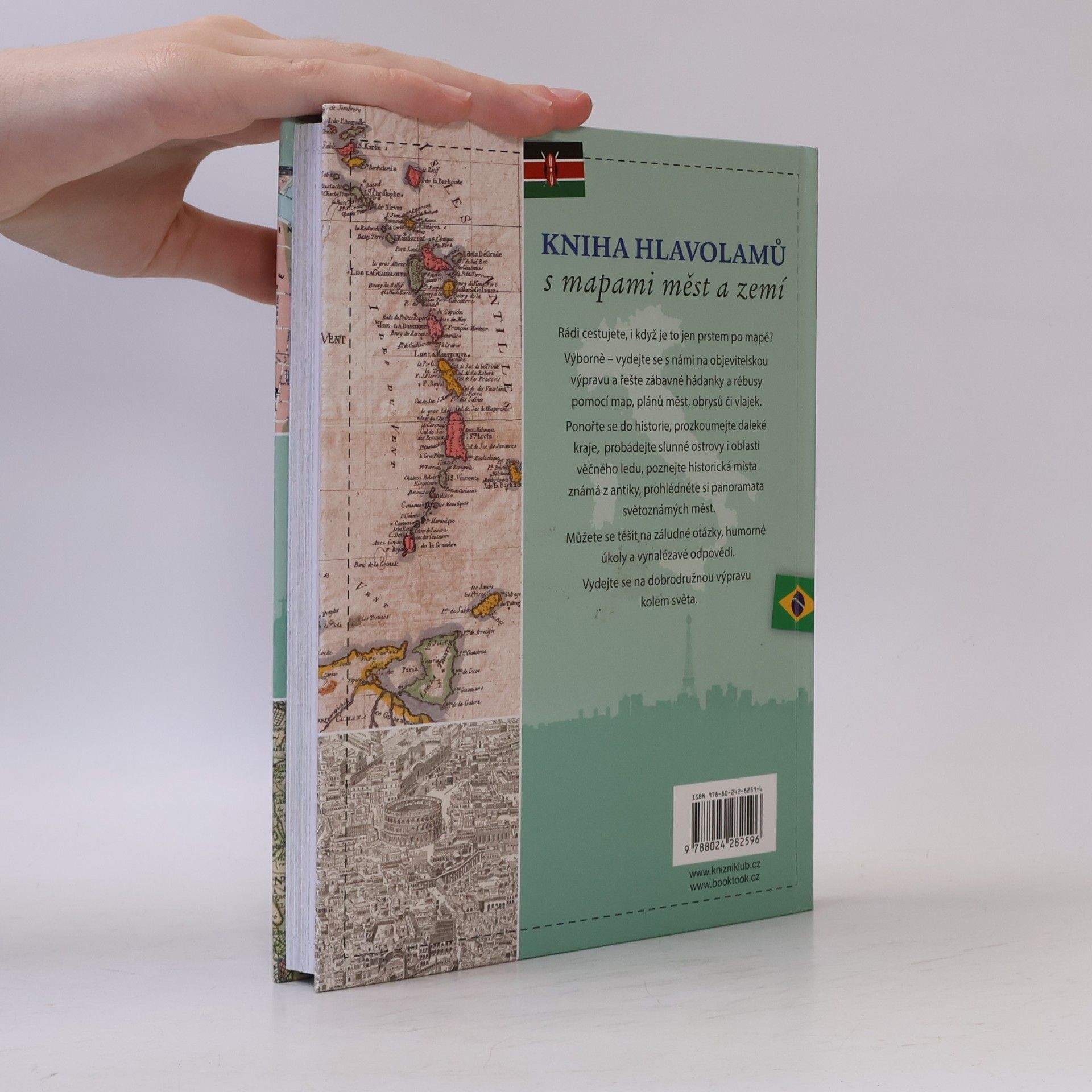 Philip Kiefer Kniha hlavolamů s mapami měst a zemí