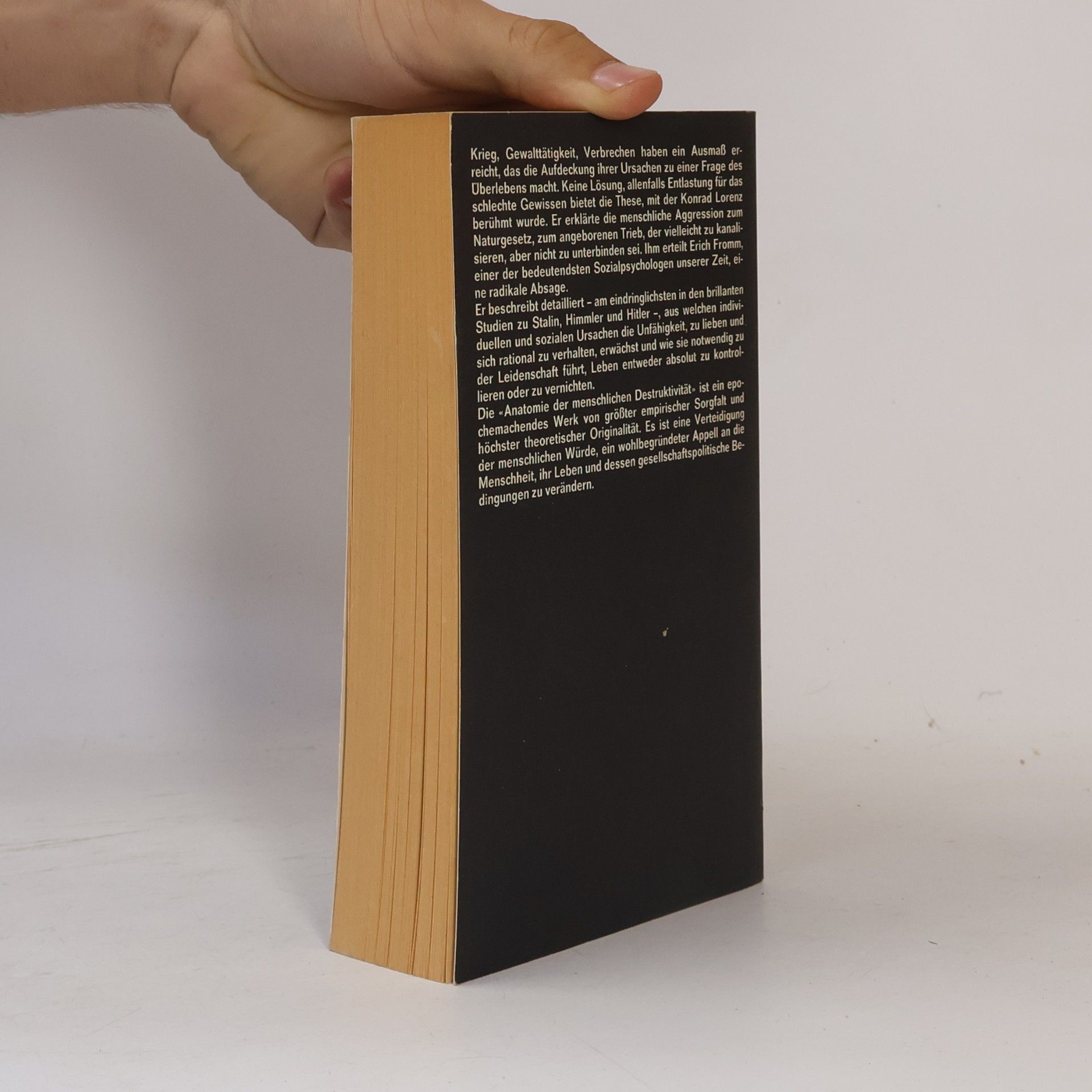 Erich Fromm Anatomie der menschlichen Destruktivität