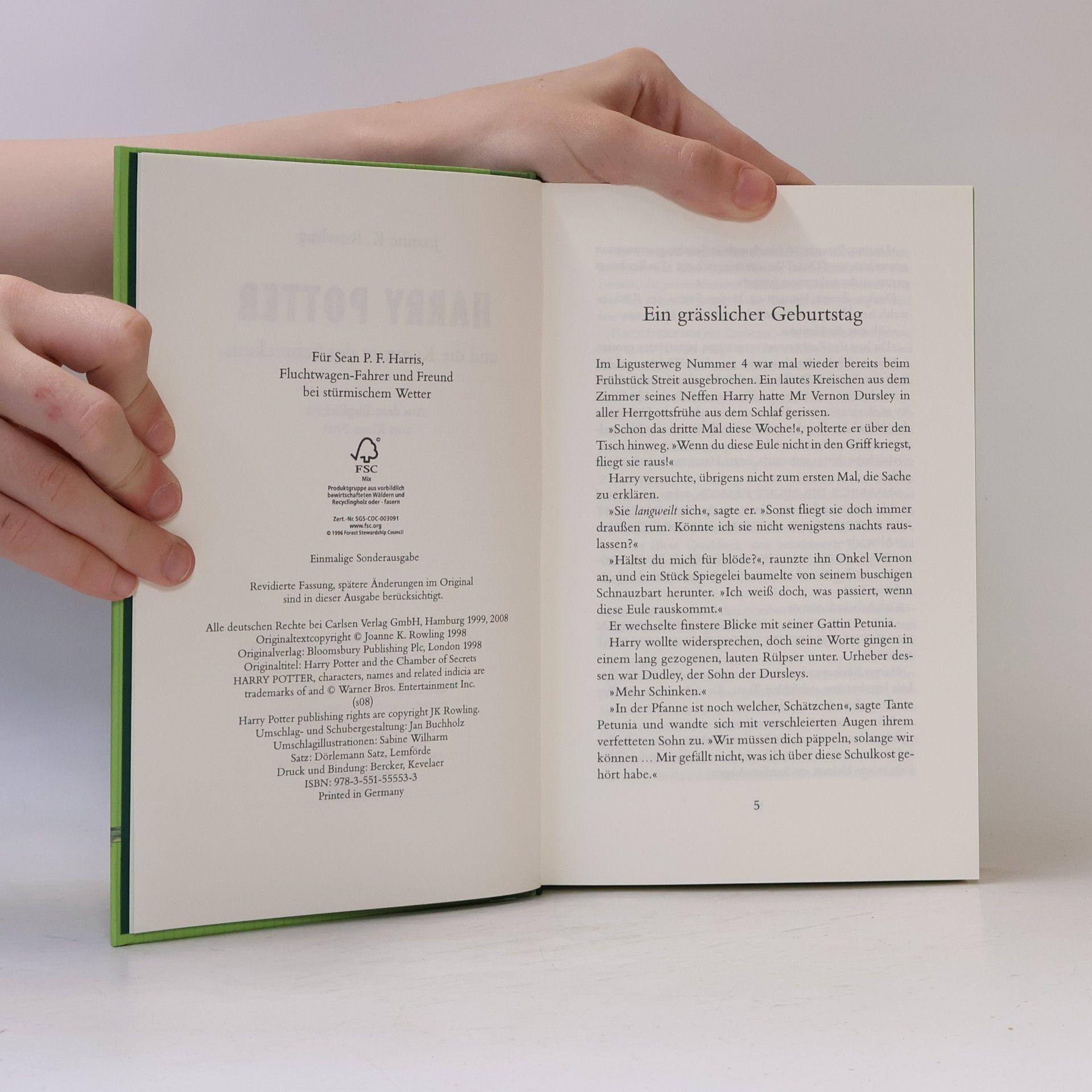 J. K. Rowling Harry Potter und di Kammer des Schreckens