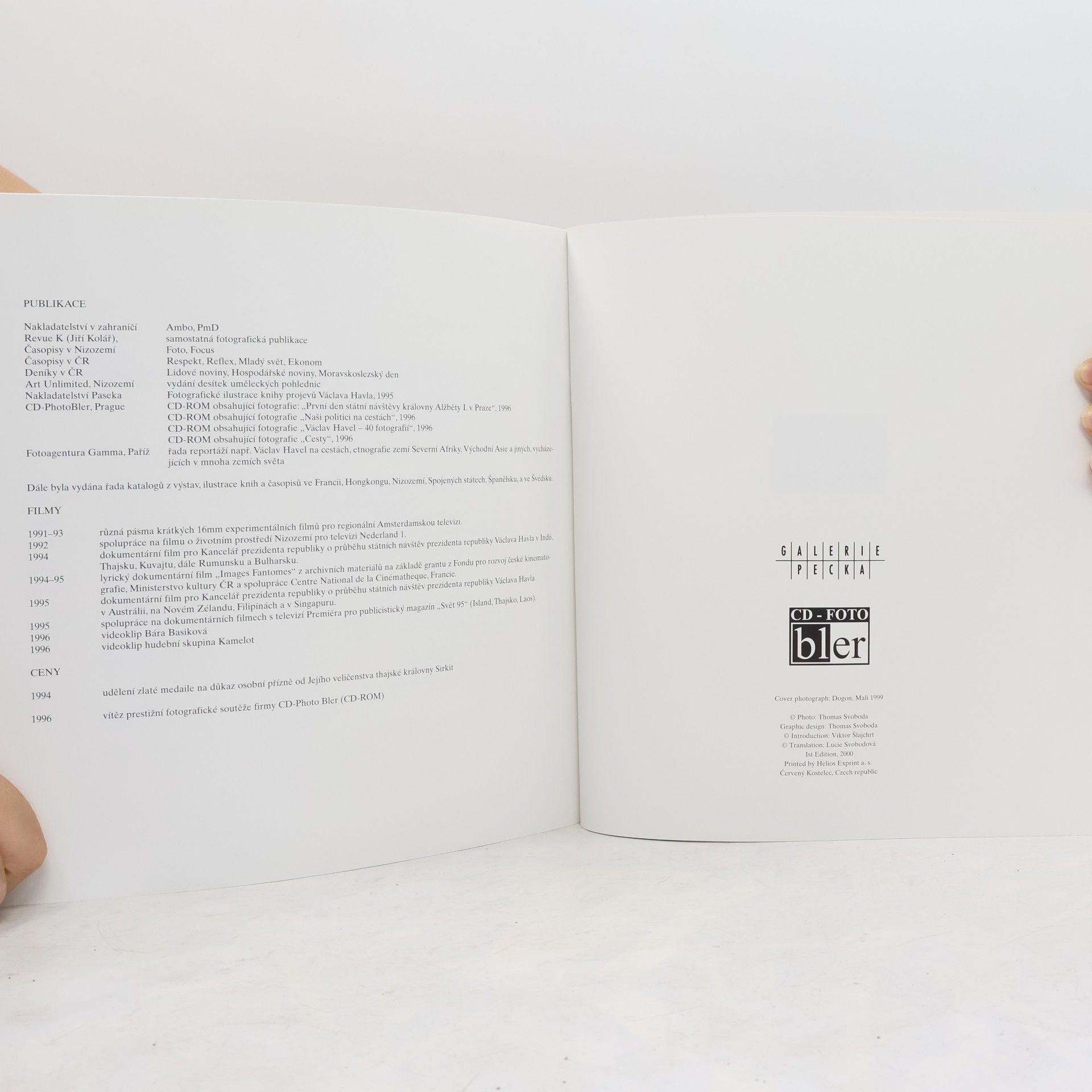 Thomas Svoboda Opus Vivendi. Photographs 1979-1999