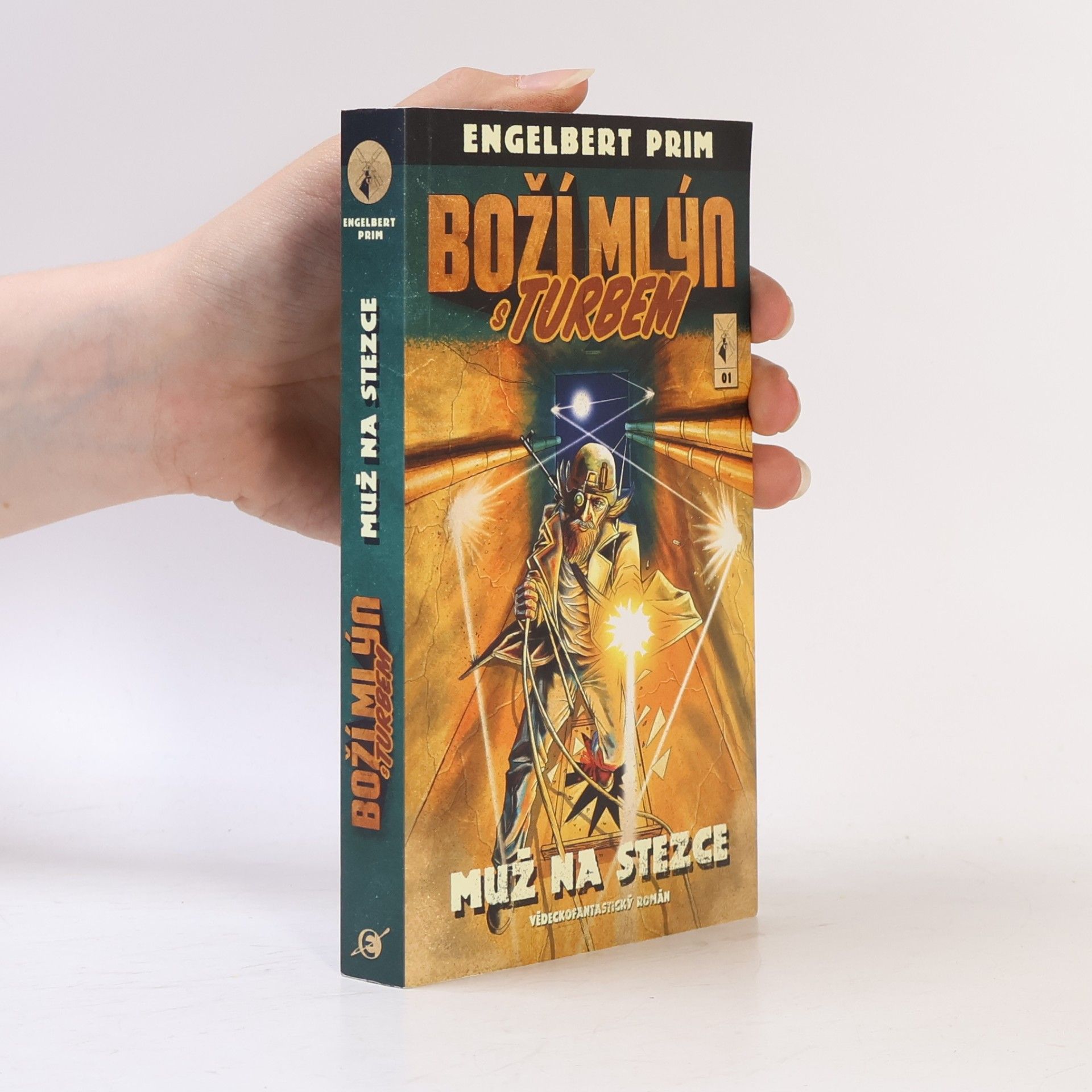 Engelbert Prim Boží mlýn s turbem. Muž na stezce