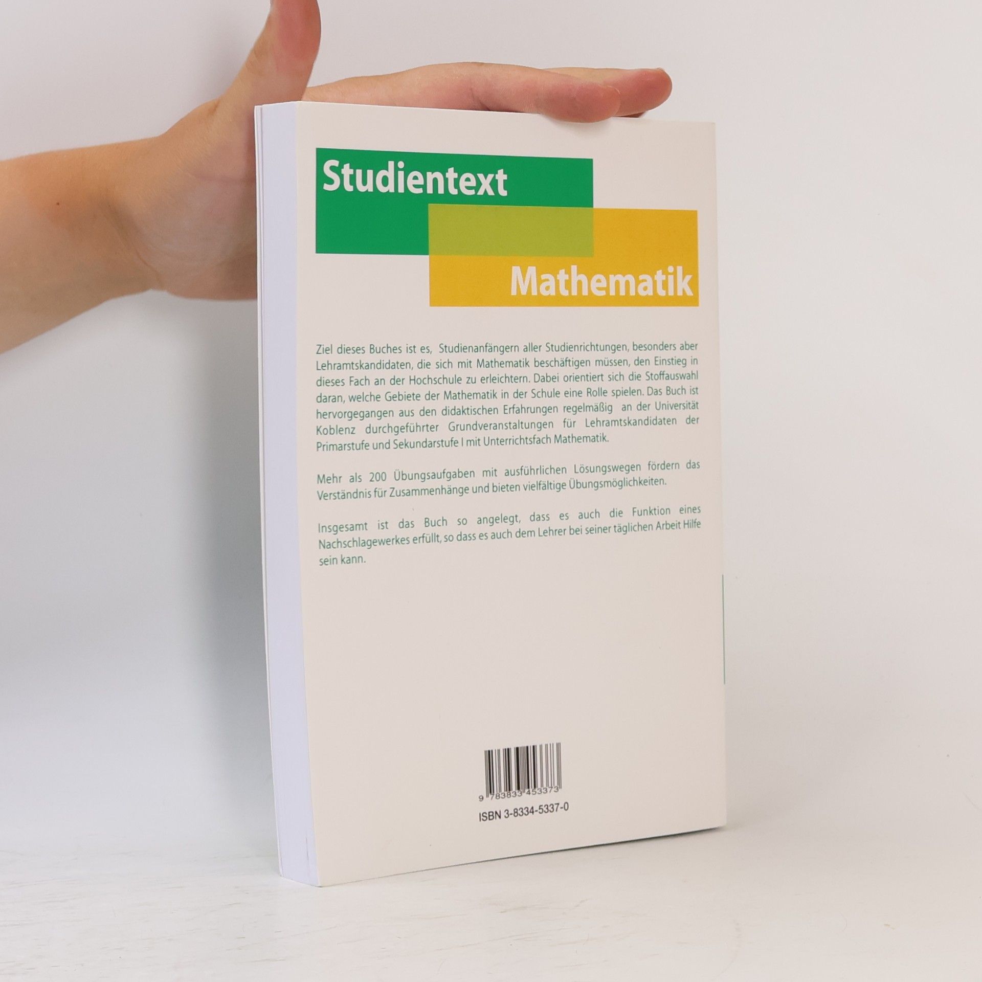 Lutz Warlich Grundlagen der Mathematik für Studium und Lehramt