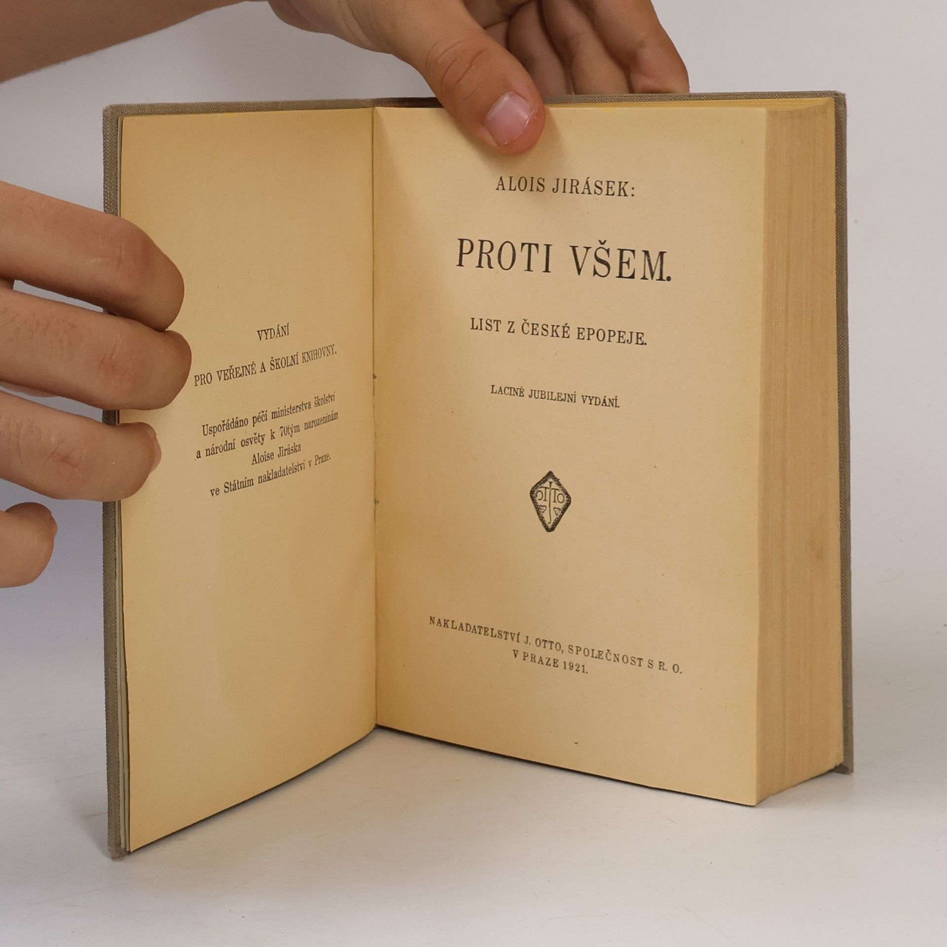 Alois Jirásek Proti všem