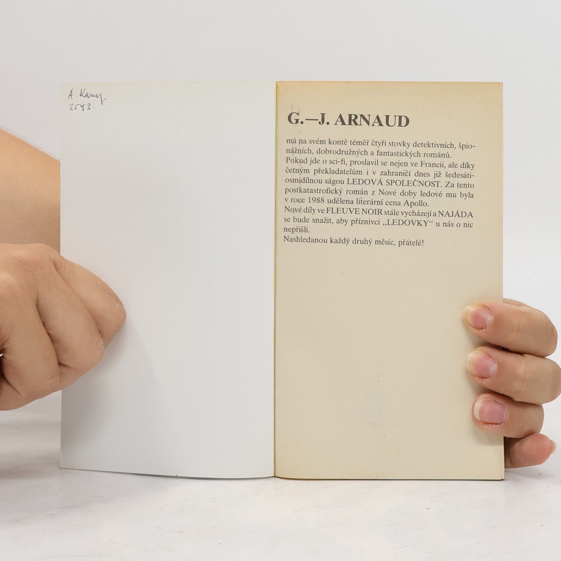 Georges-Jean Arnaud Ledová společnost. 6, Zajatci ledu