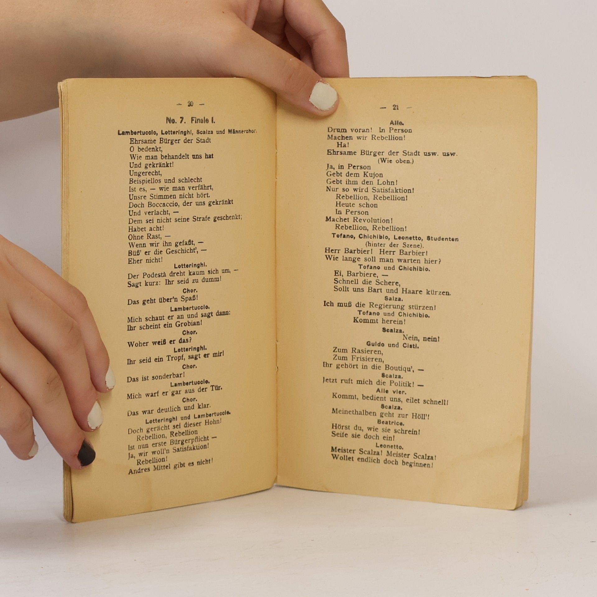 Richard Genée Text der Gesänge zu Boccaccio