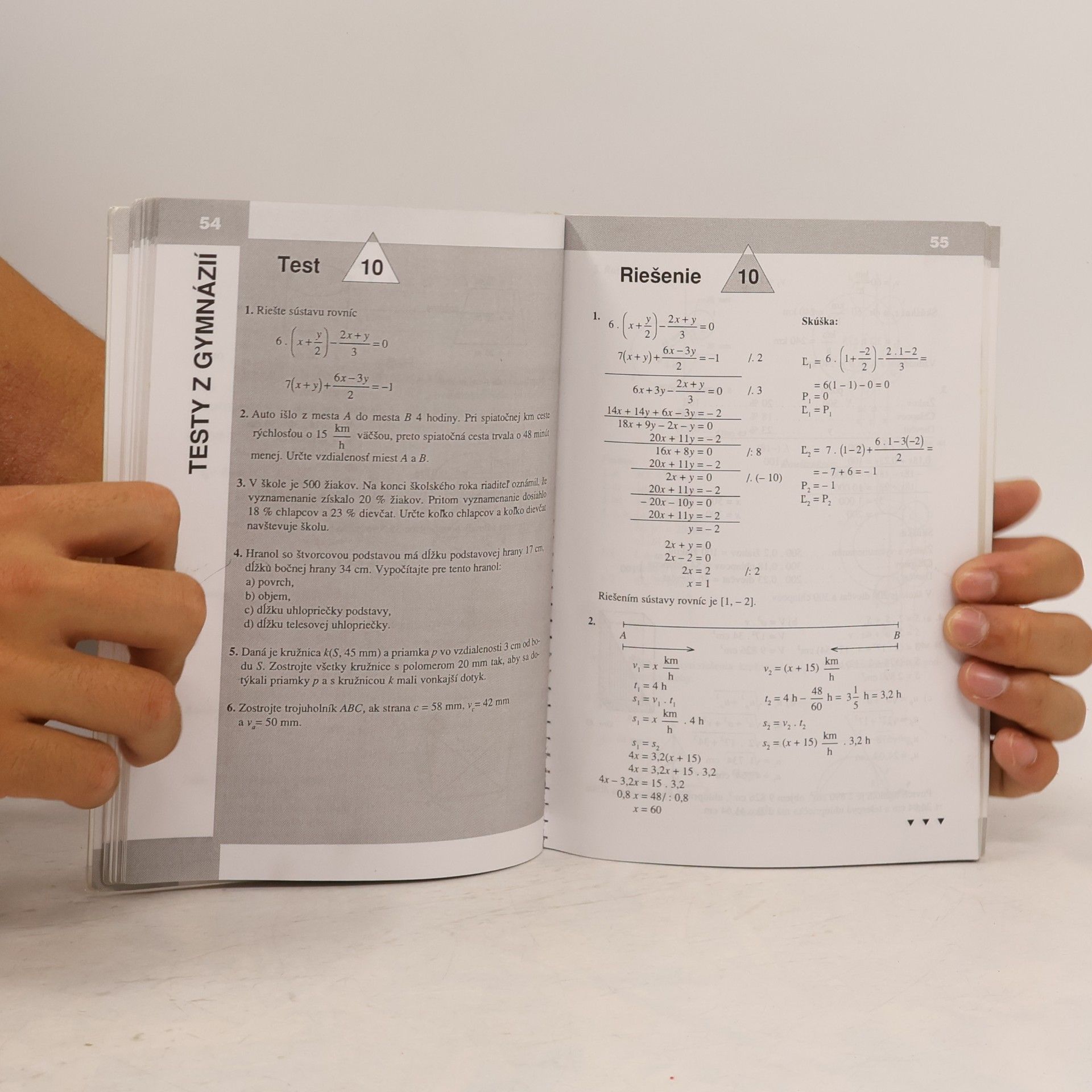 Anna Ištoková Riešené testy z matematiky na prijímacie skúšky na stredné školy