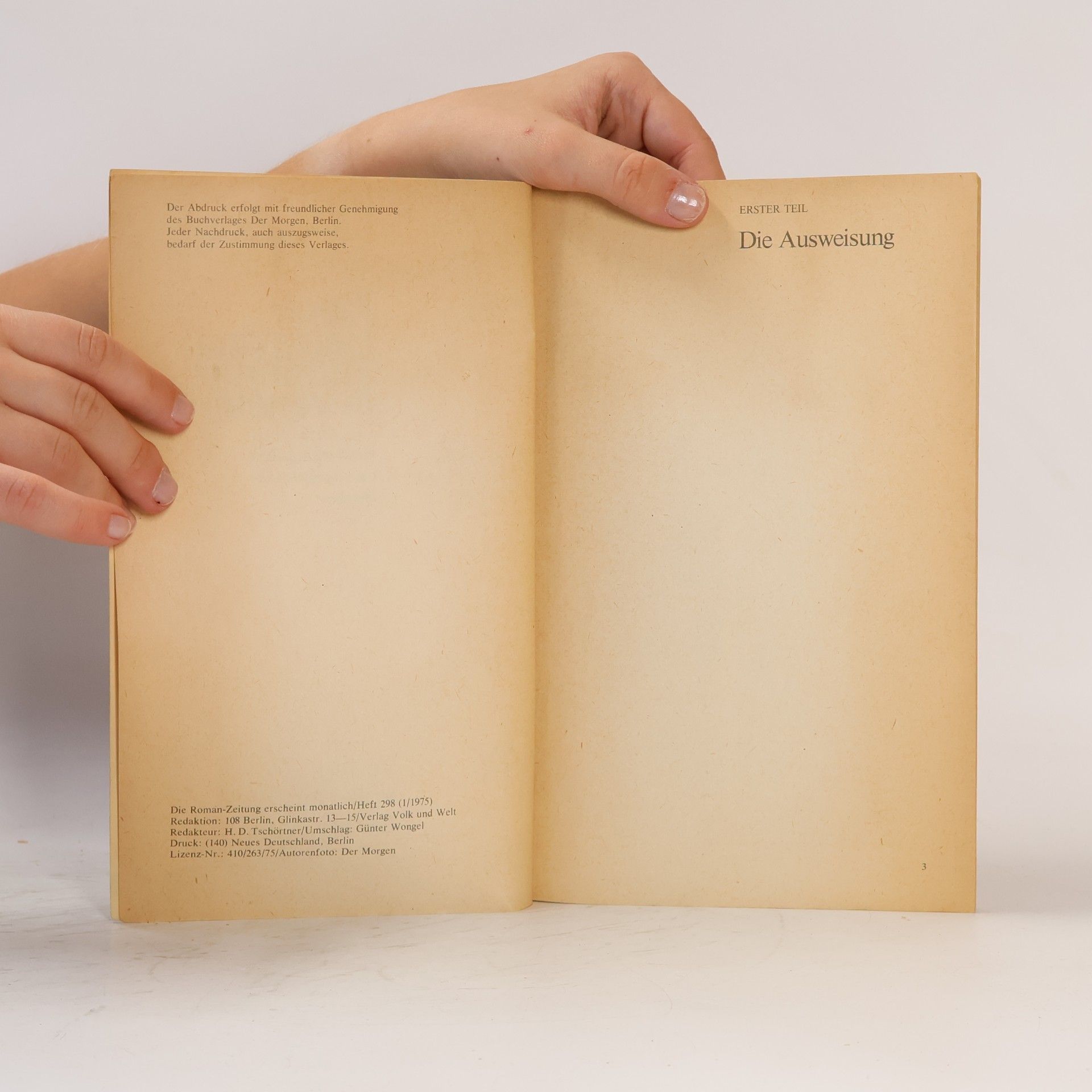 Klaus Herrmann Roman-Zeitung Heft 298 1/1975