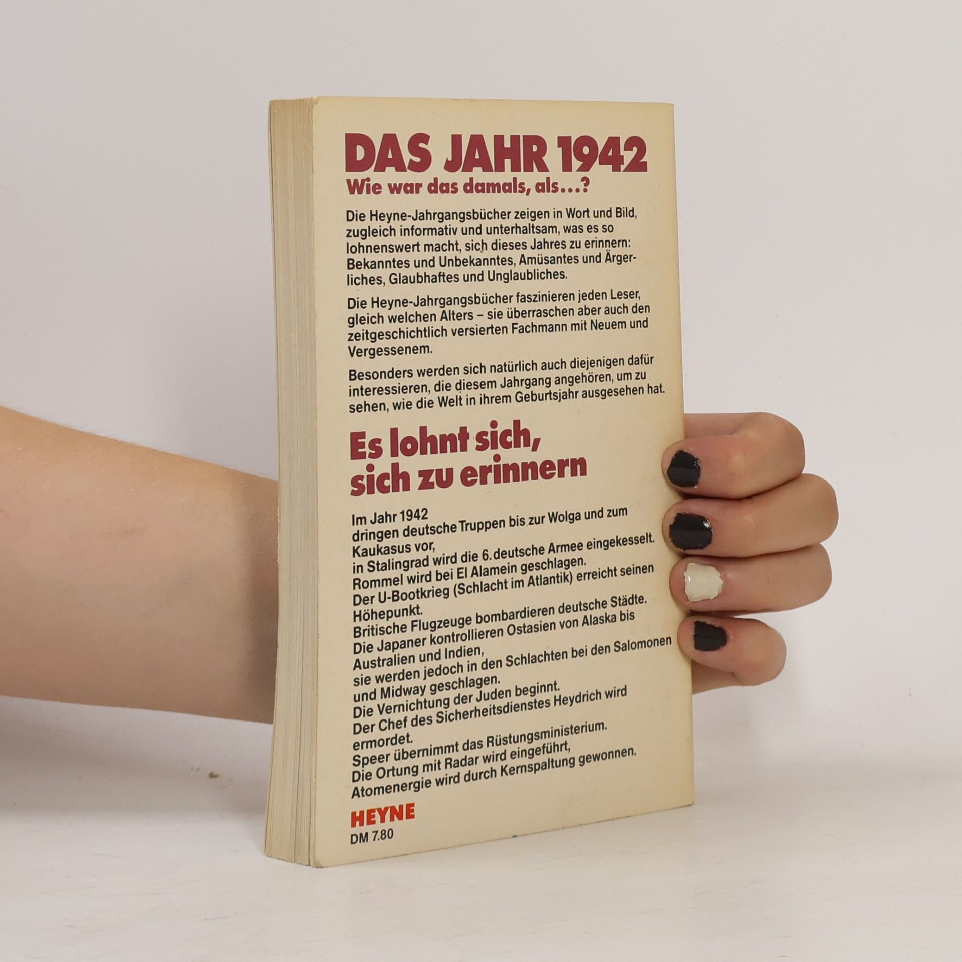 Dieter Struß Heyne Jahrgangsbücher - 1942: Das war 1942