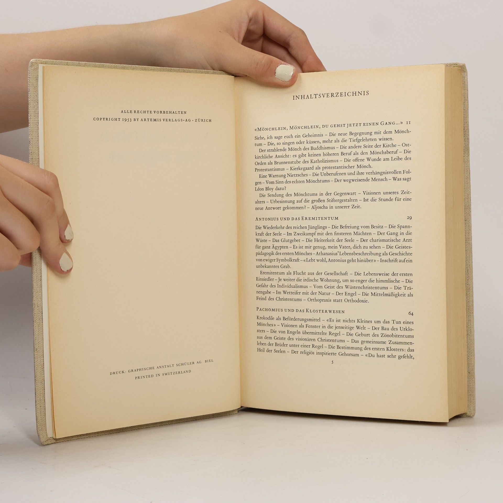 Walter Nigg Vom Geheimnis der Mönche