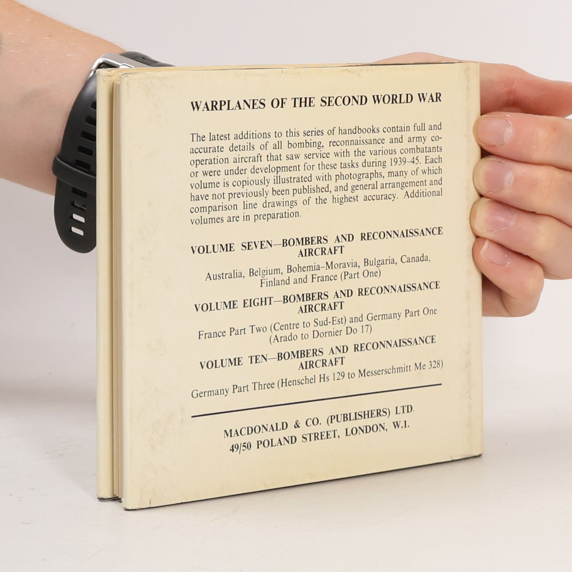William Green War Planes of the second World War. Bombers and Reconnaissance Aircraft. Volume 9