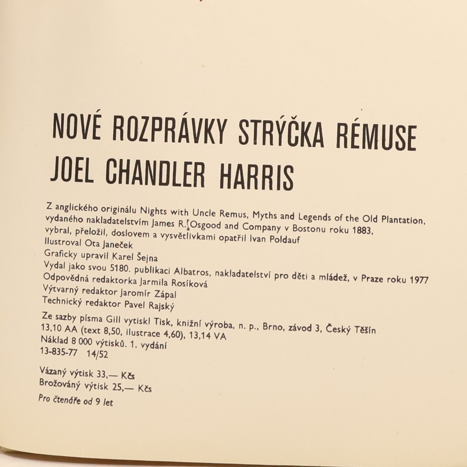 Joel Chandler Harris Nové rozprávky strýčka Rémuse