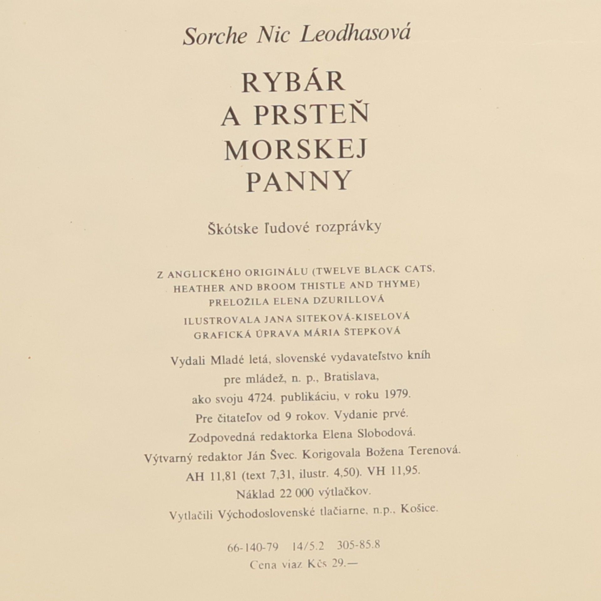 Sorche Nic Leodhasová Rybár a prsteň morskej panny