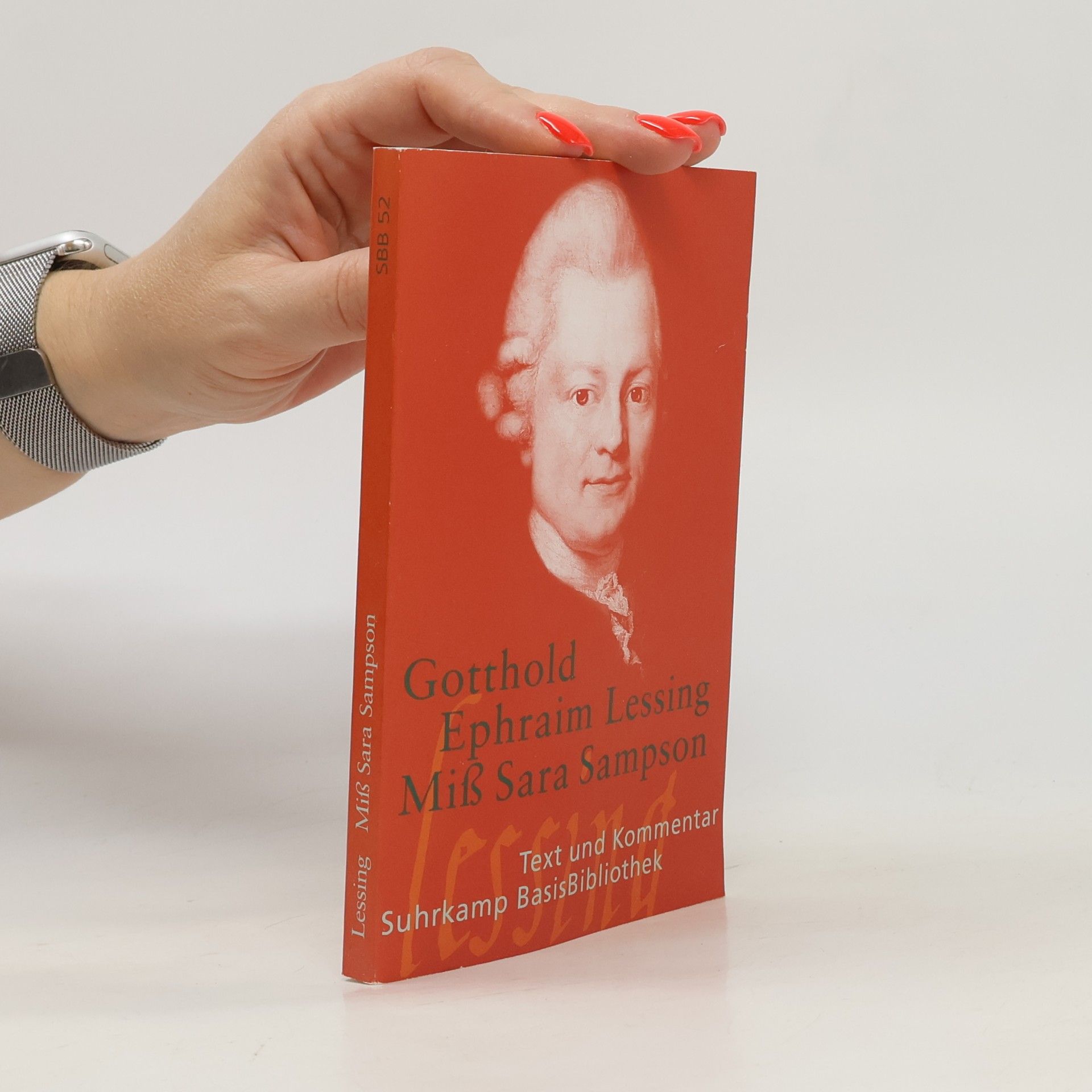 Gotthold Ephraim Lessing Miß Sara Sampson