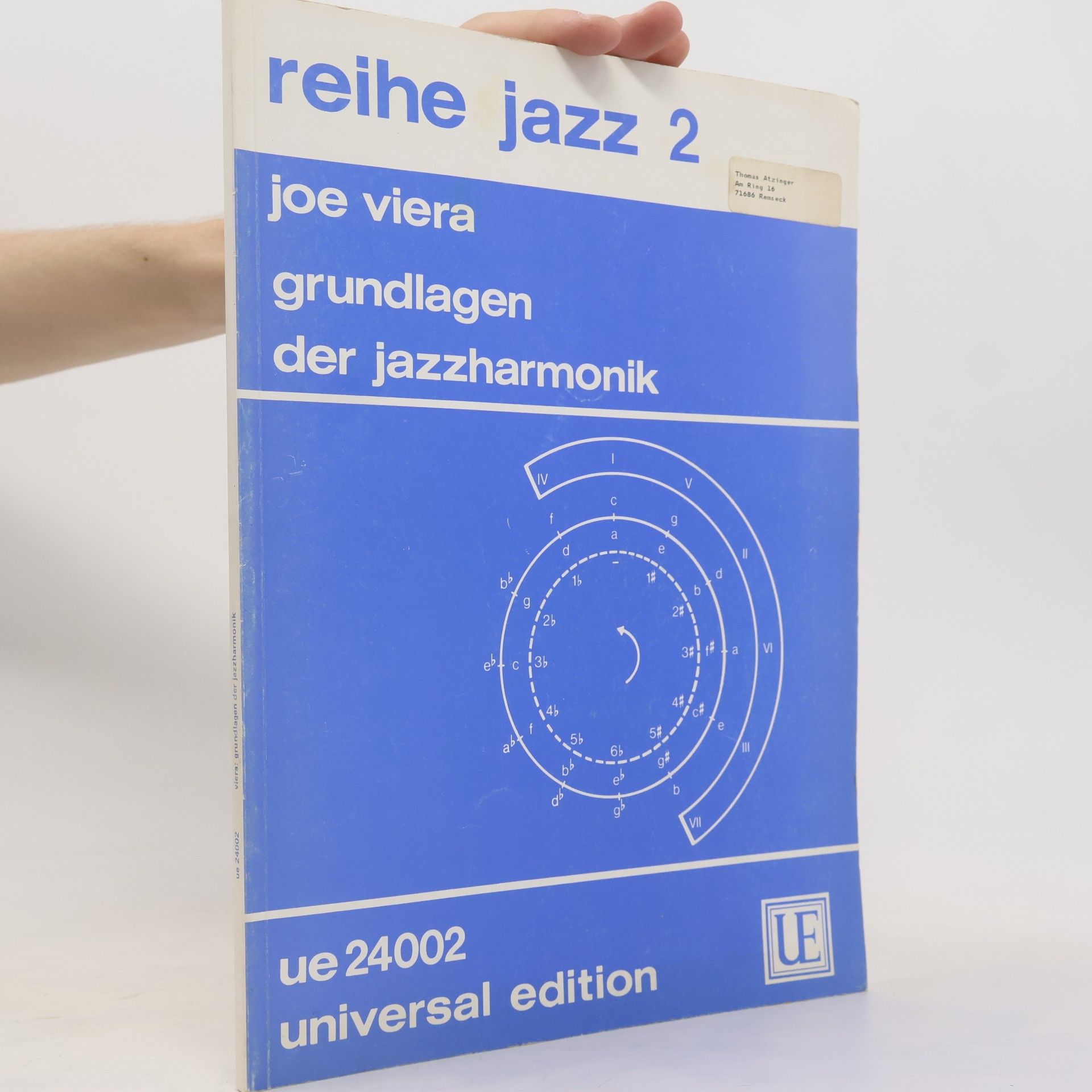 Joe Viera Grundlagen der Jazzharmonik. Reihe Jazz 2