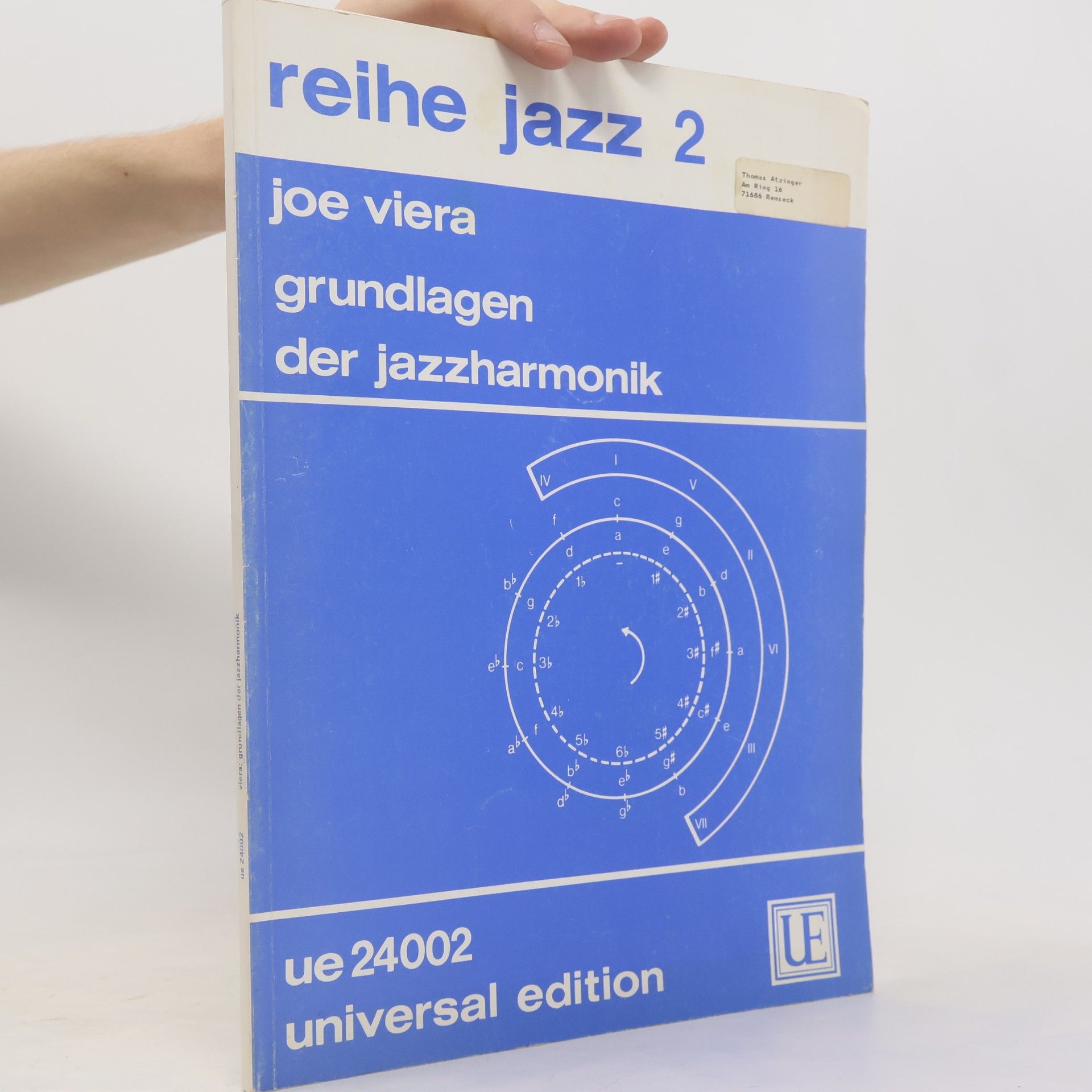 Joe Viera Grundlagen der Jazzharmonik. Reihe Jazz 2