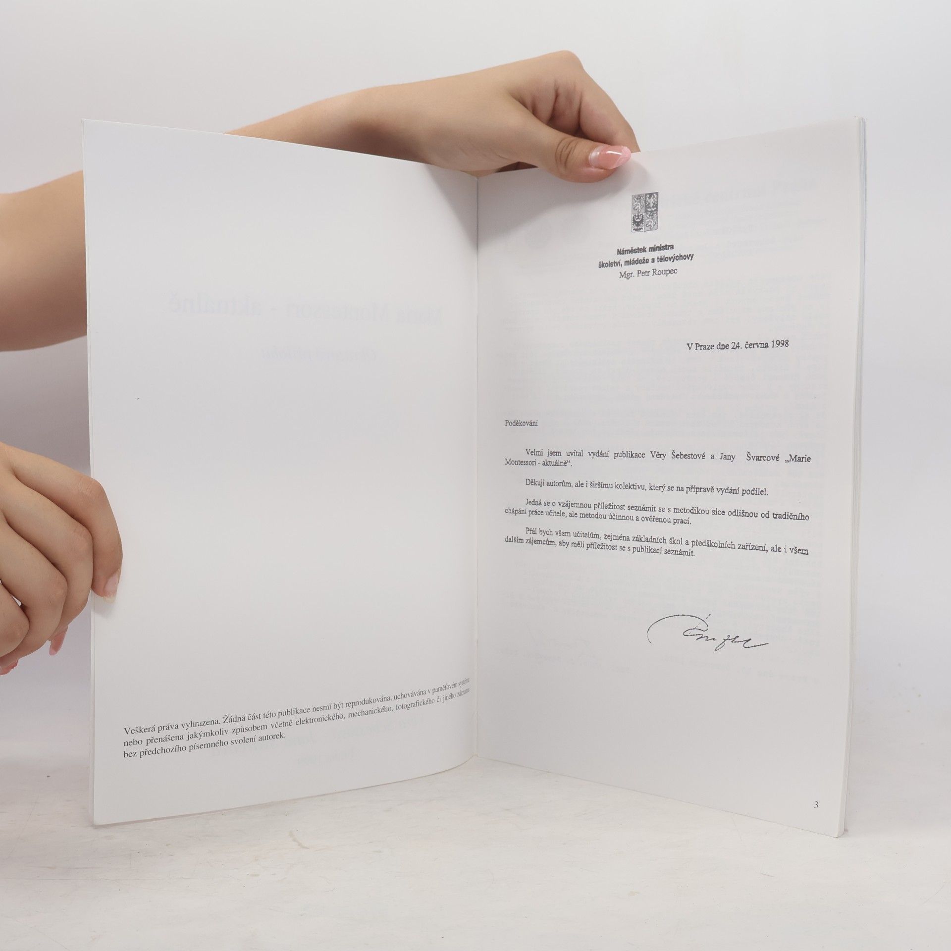 Švarcová Jana Maria Montessori - aktuálně, obrazová příloha