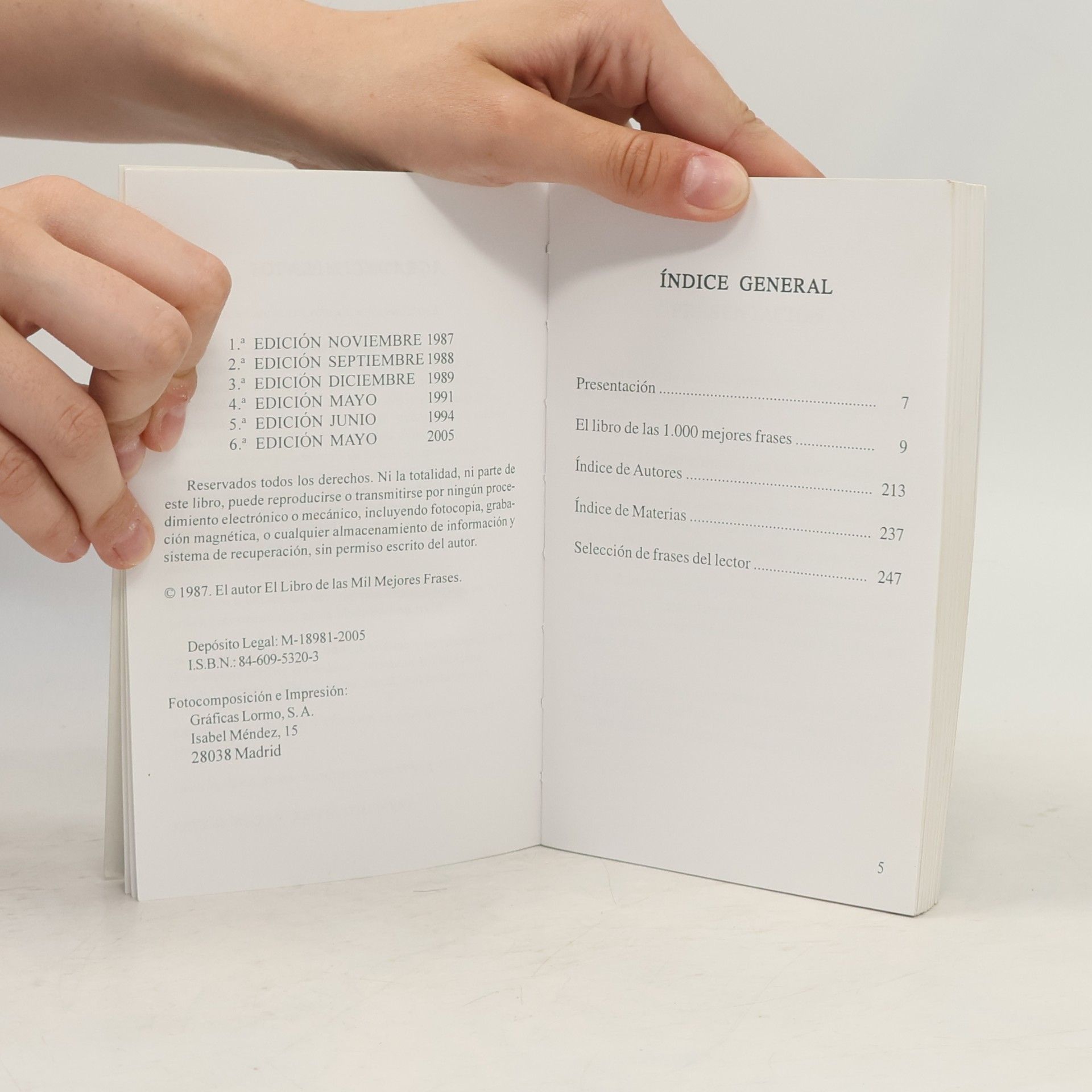 El libro de las mil mejores frases