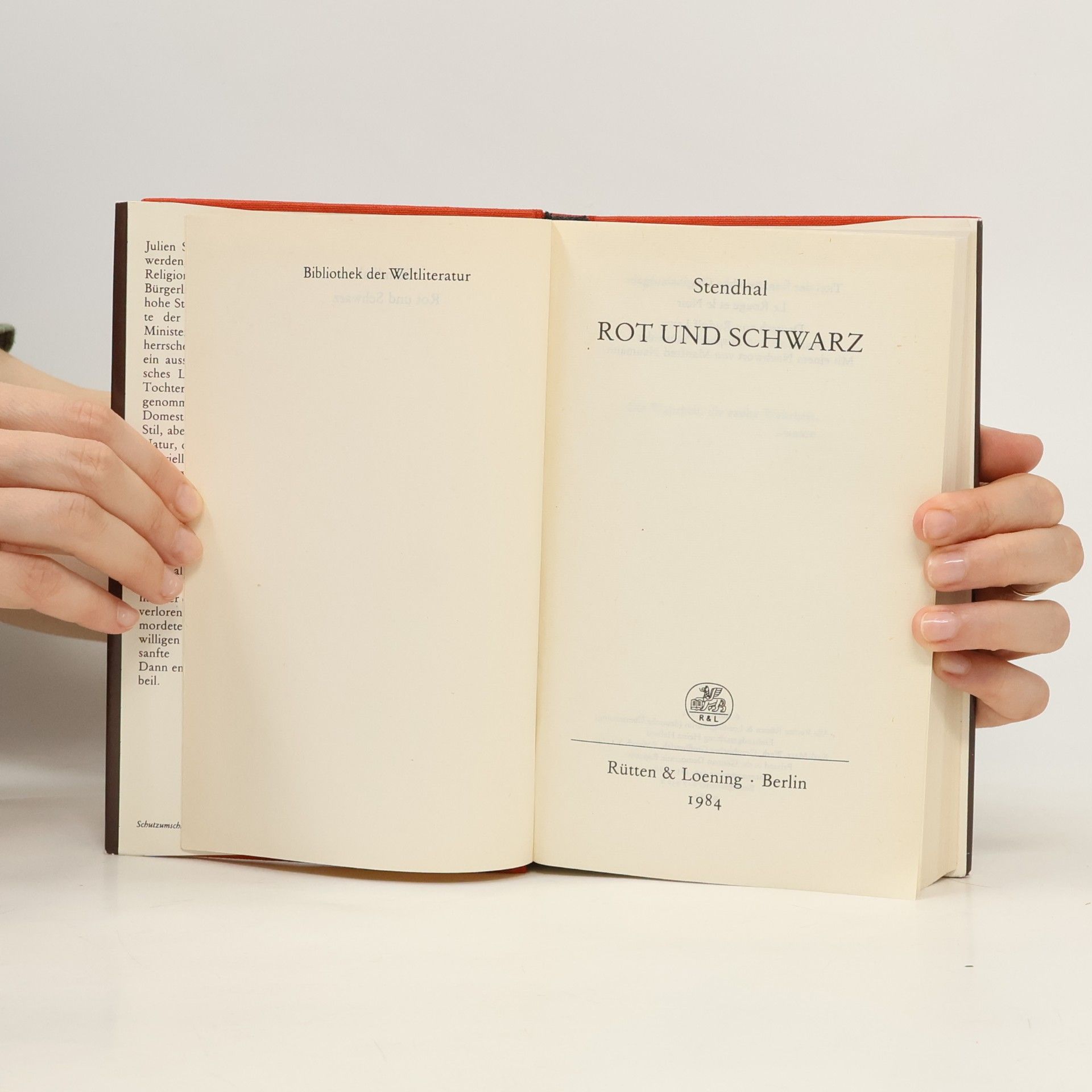 Stendhal Rot und Schwarz