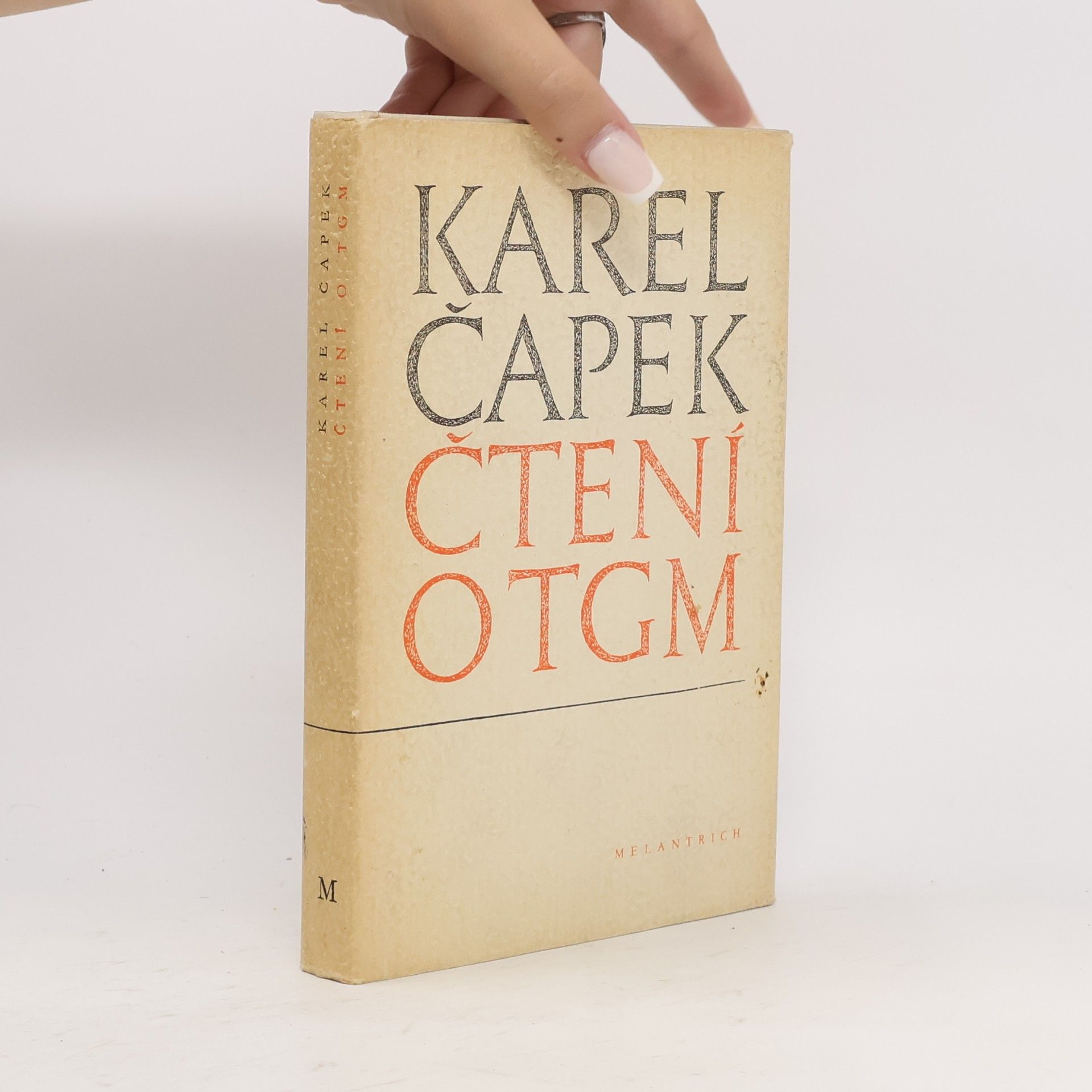 Karel Čapek Čtení o T. G. Masarykovi