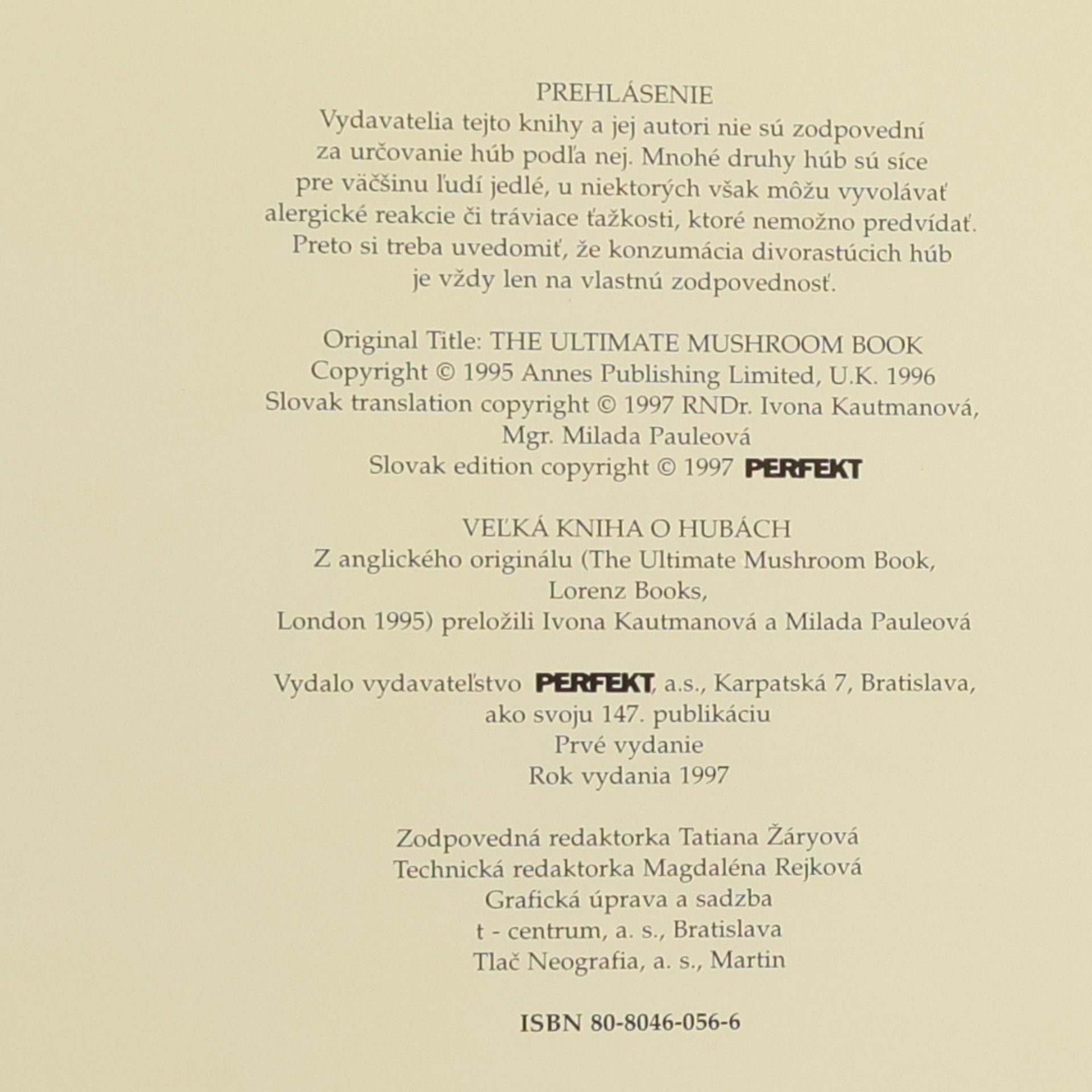 Peter Jordan Veľká kniha o hubách
