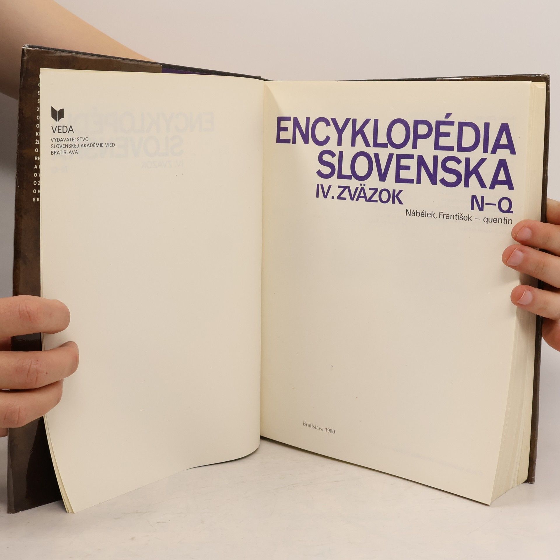 Kolektív autorov Encyklopédia Slovenska IV. zväzok N-Q