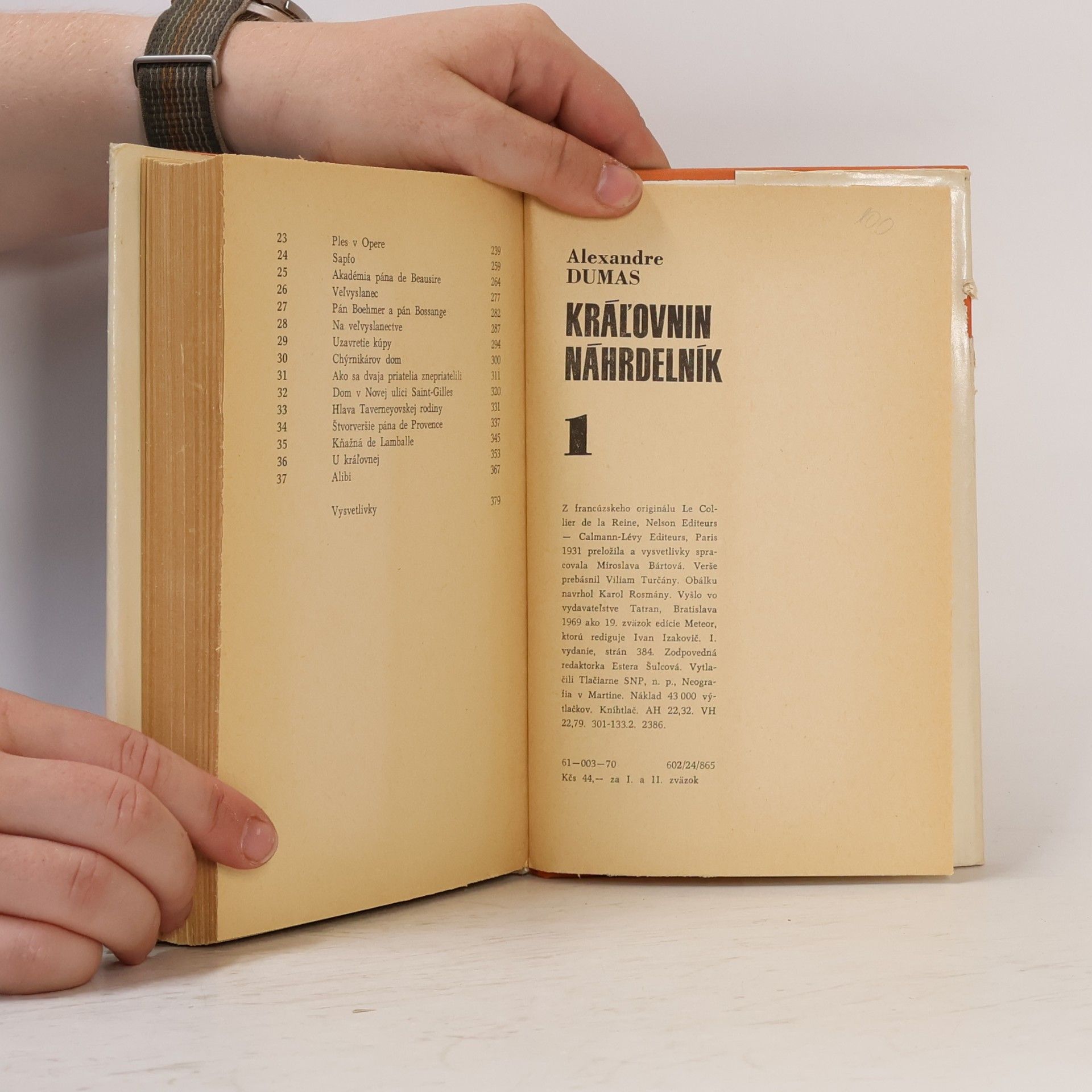 Alexandre Dumas der Ältere Kráľovnin náhrdelník 1