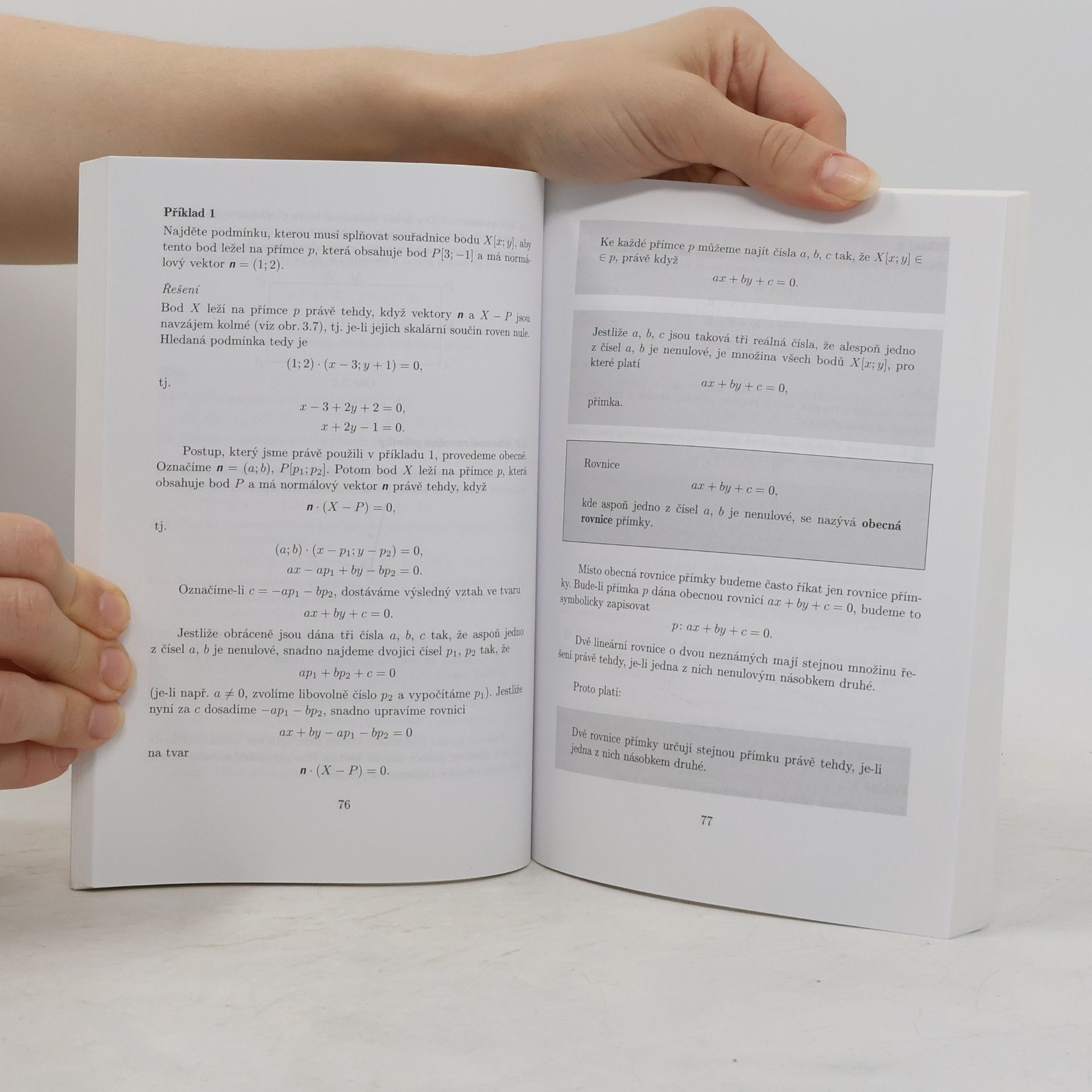 Leo Boček Matematika pro gymnázia. Analytická geometrie
