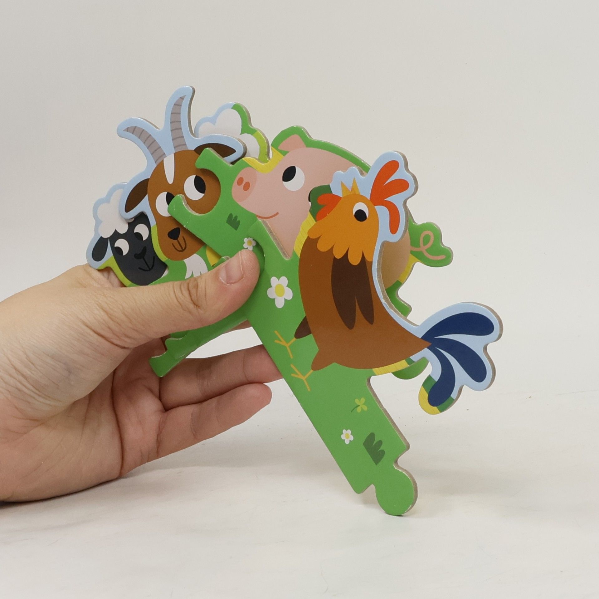 Josef Vyskočil Zvířátka na statku, kniha s puzzle