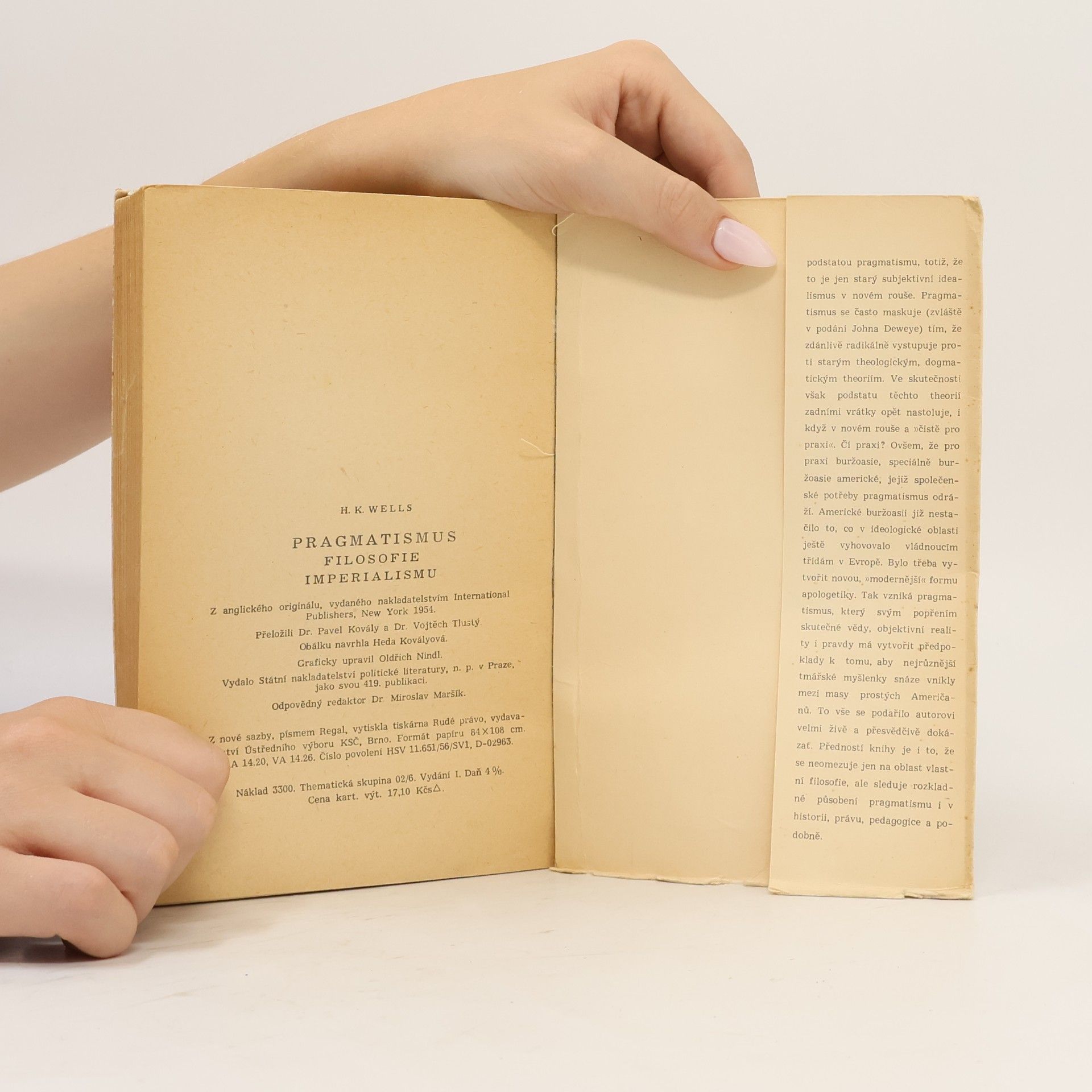 Harry K. Wells Pragmatismus : filosofie imperialismu