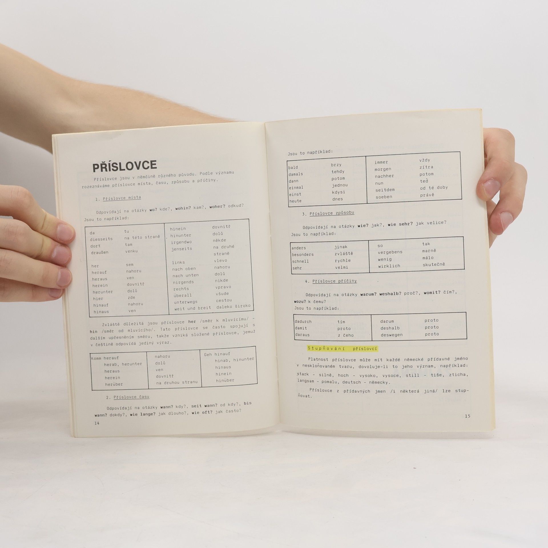 Bohumír Čmelinský Německá gramatika stručně