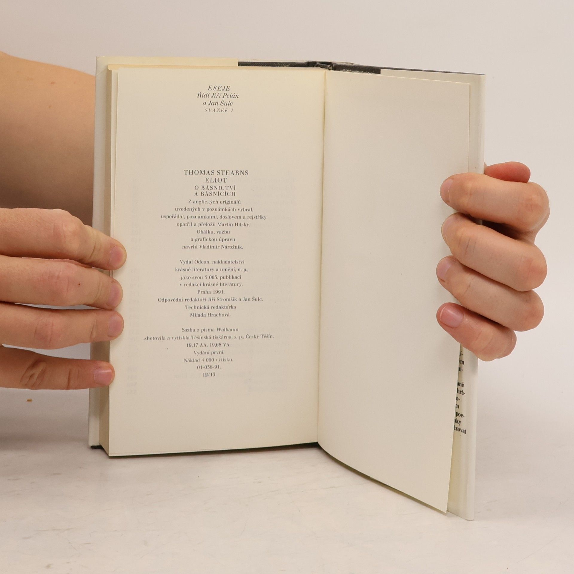T. S. Eliot O básnictví a básnících