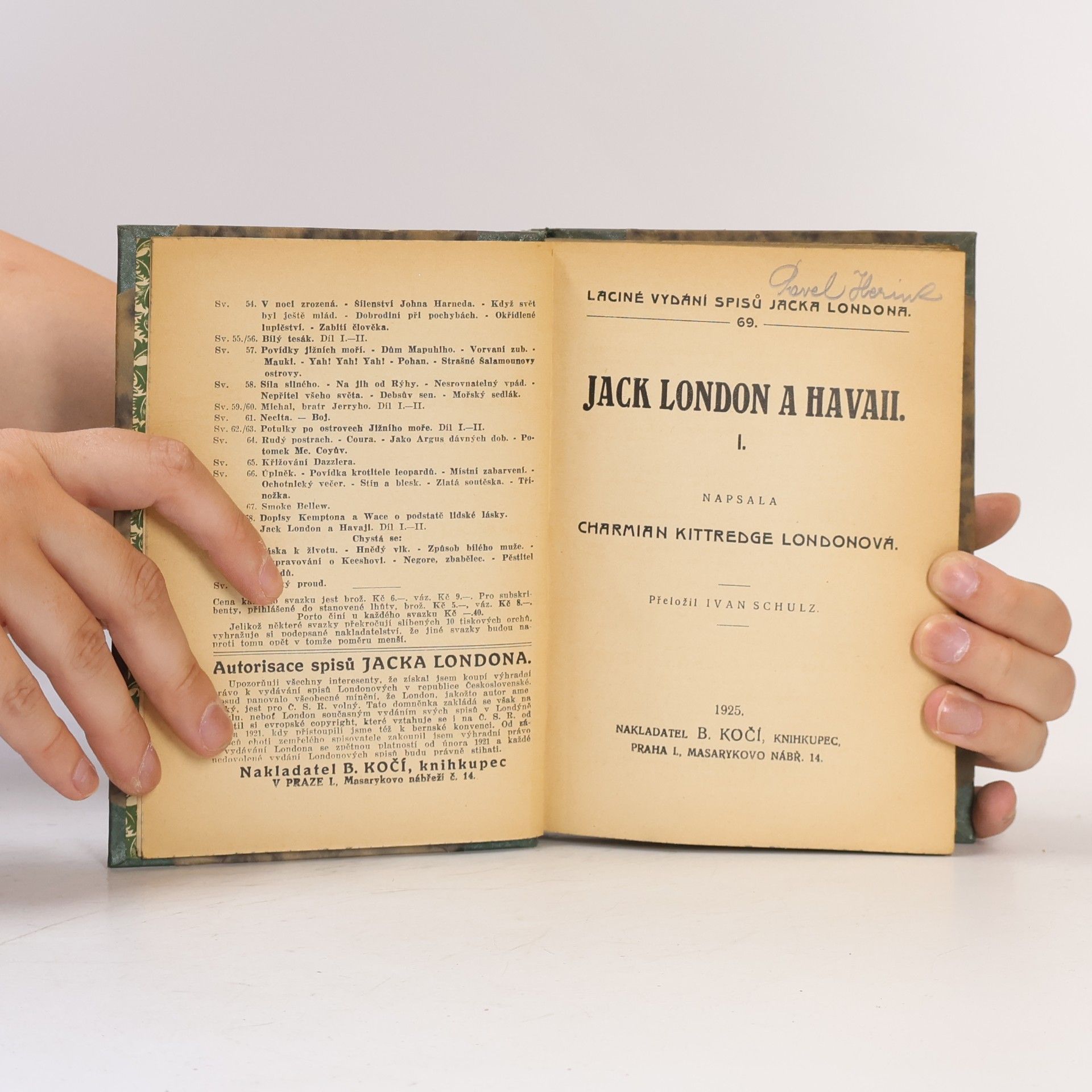 Charmian Kittredge London Jack London a Havaii I.