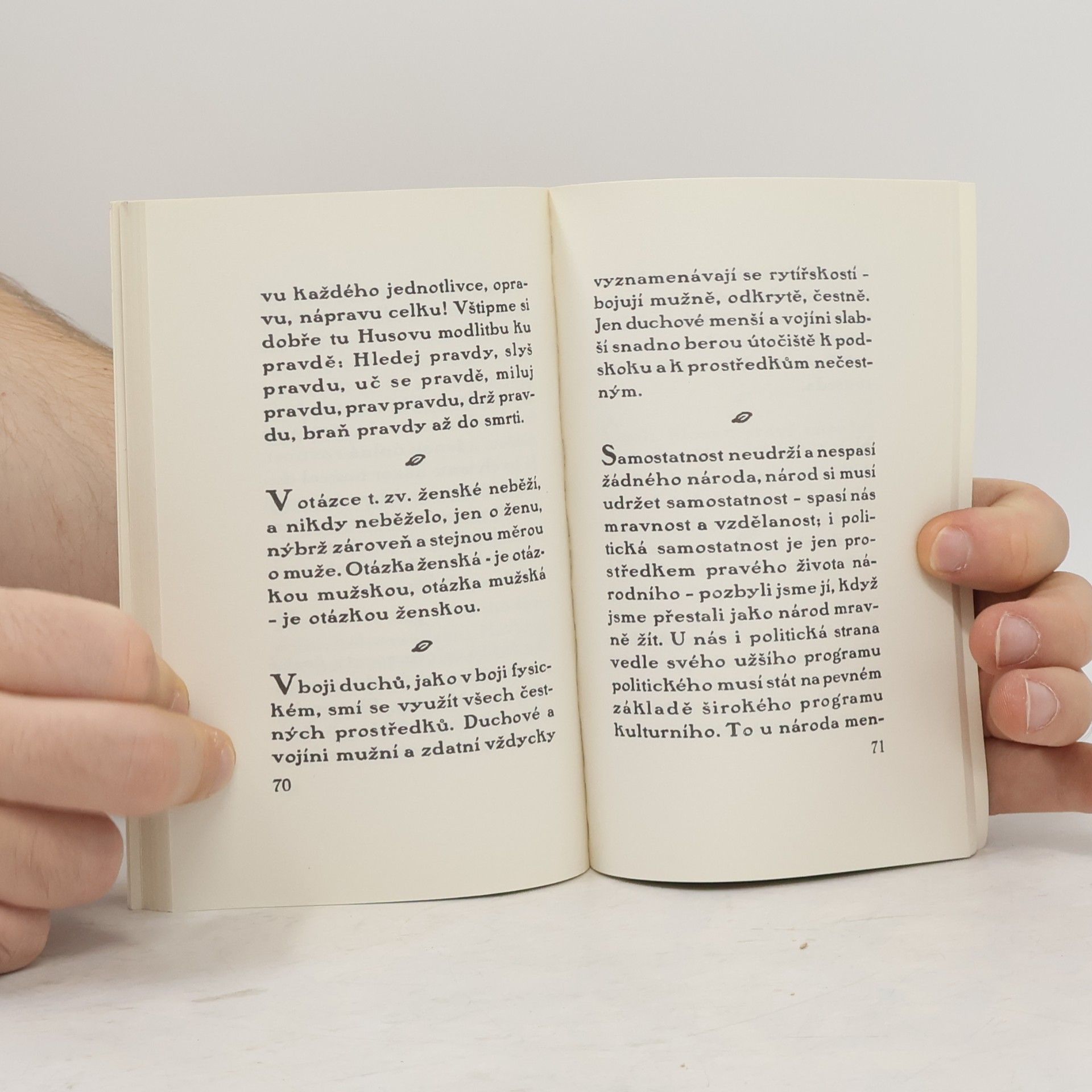 Tomáš Garrigue Masaryk Masarykova slova. Citáty z Masarykových spisů a řečí