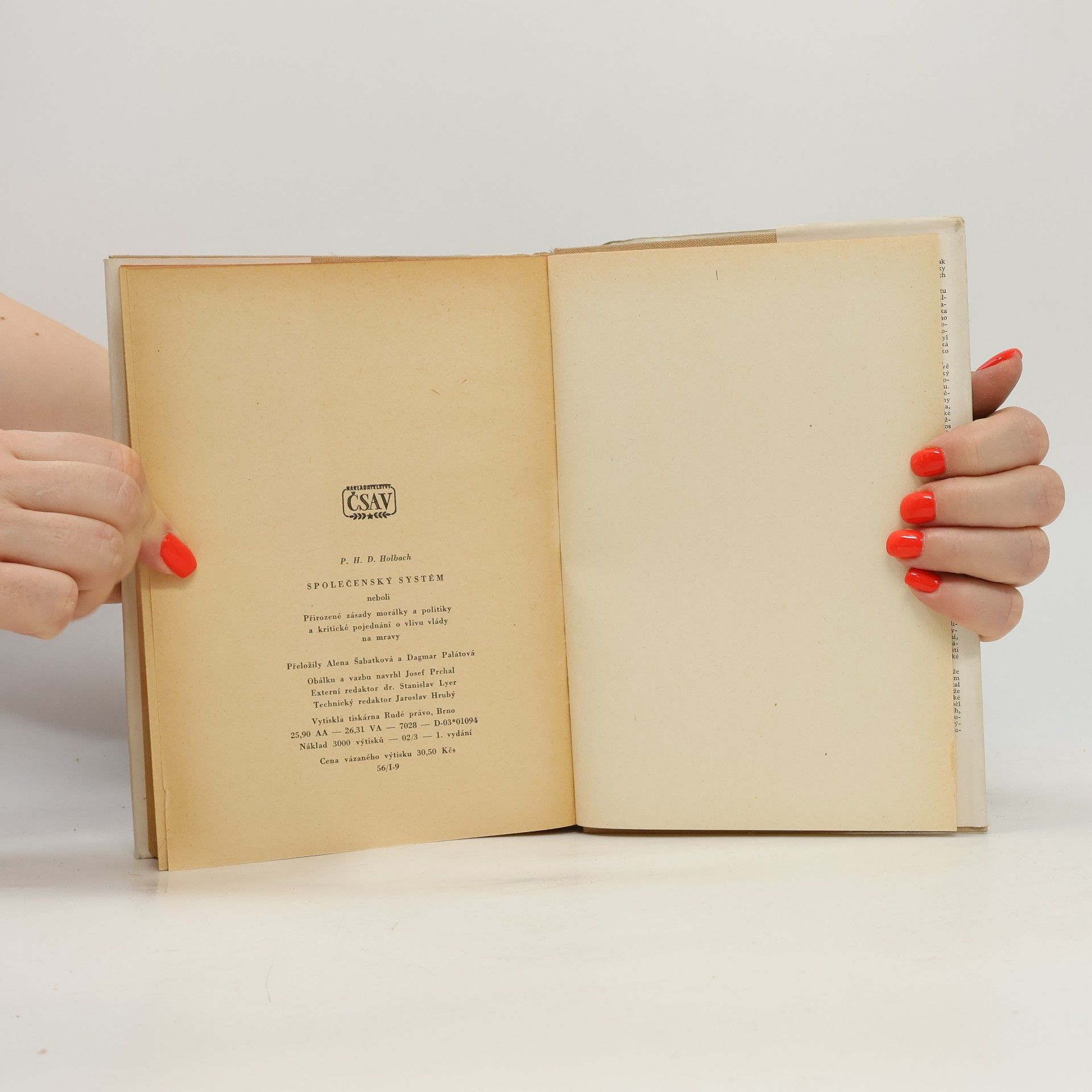 P. H. D. Holbach Společenský systém