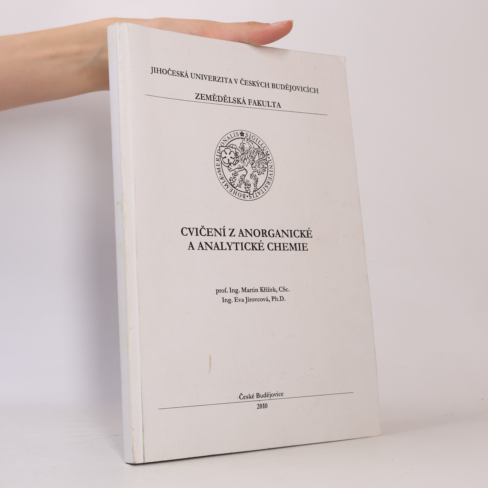 Eva Jírovcová Cvičení z anorganické a analytické chemie