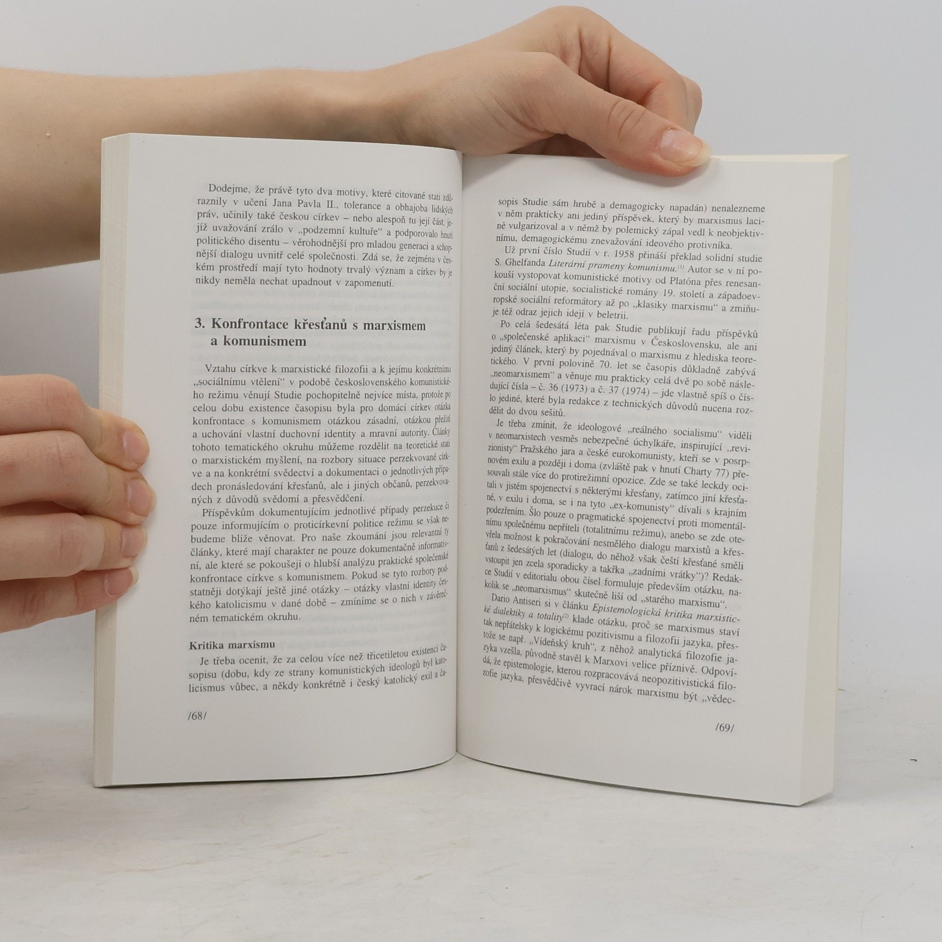 Tomáš Halík Víra a kultura. Pokoncilní vývoj českého katolicismu v reflexi časopisu Studie