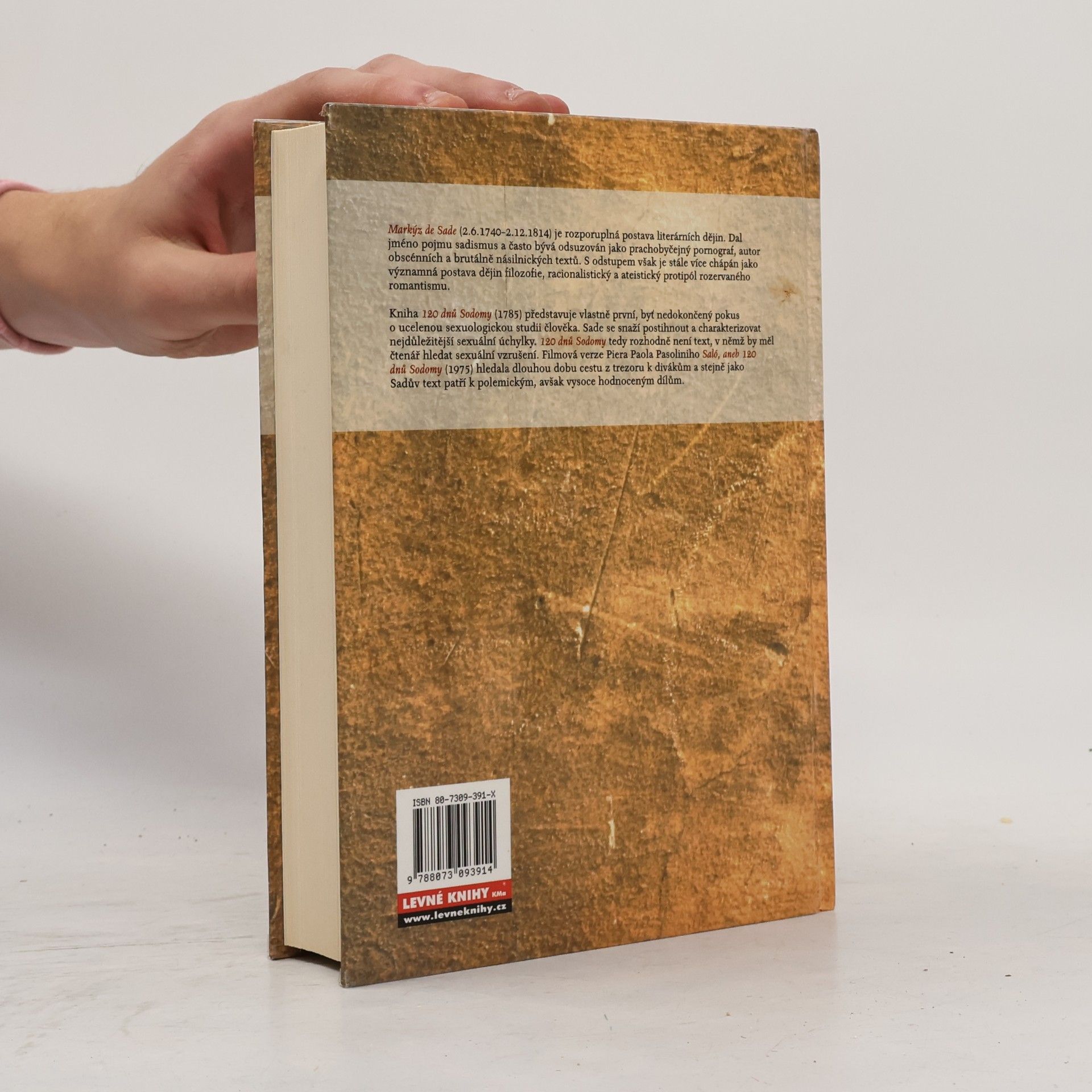 Donatien Alphonse François marquis de Sade 120 dnů Sodomy