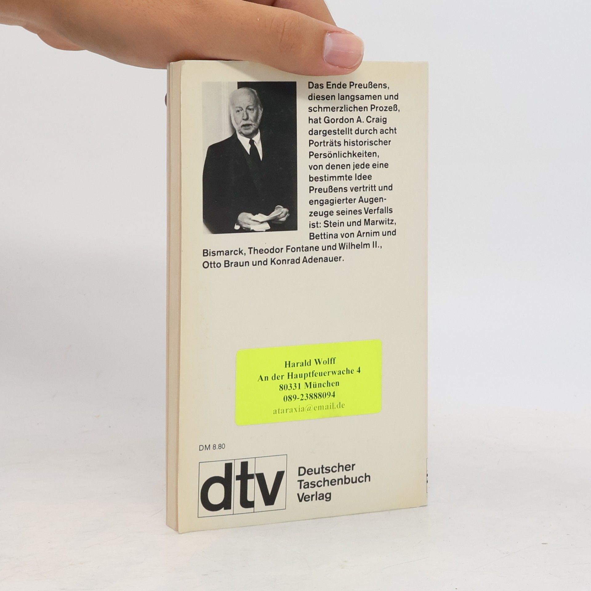 Gordon Alexander Craig Das Ende Preußens
