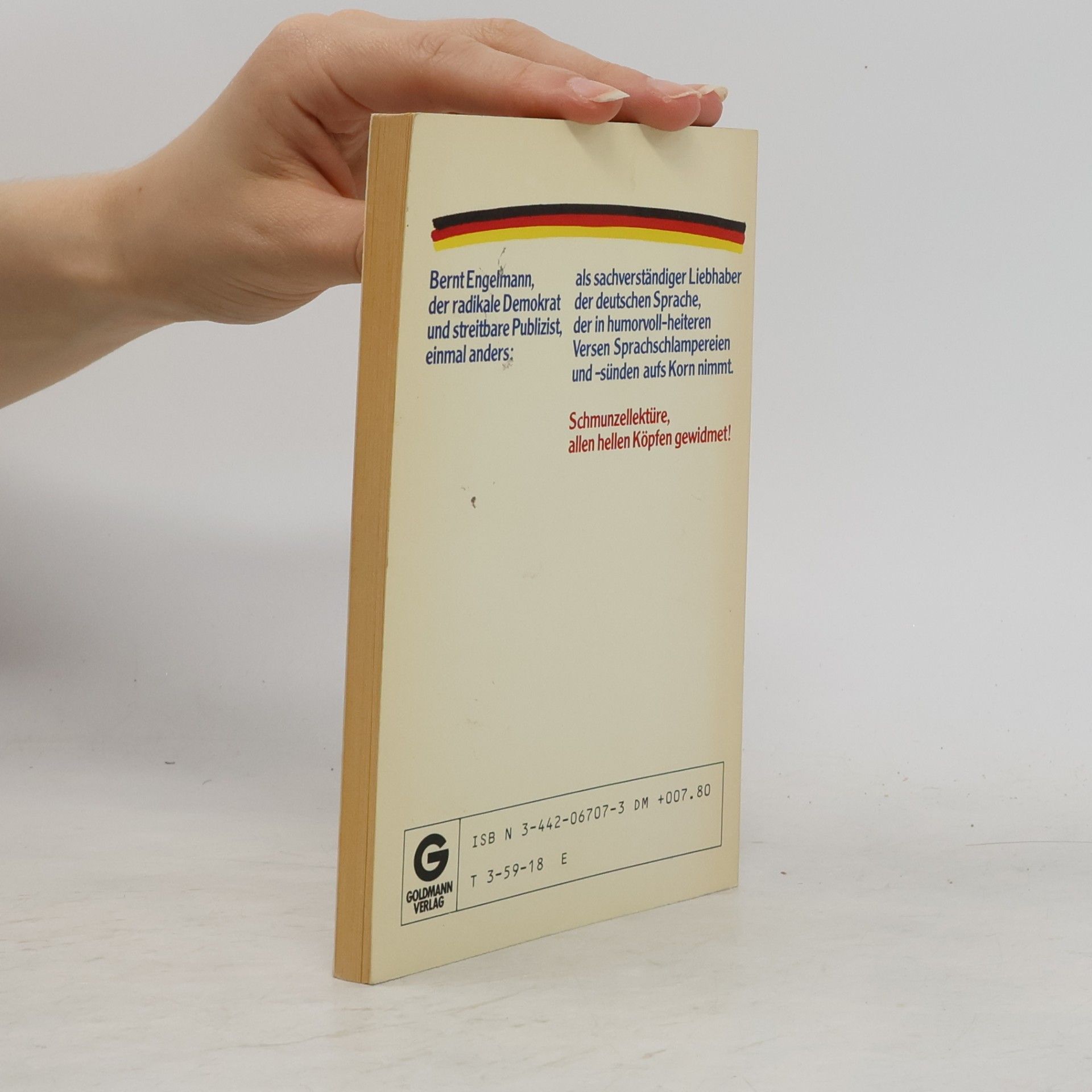 Bernt Engelmann So deutsch wie möglich, möglichst deutsch