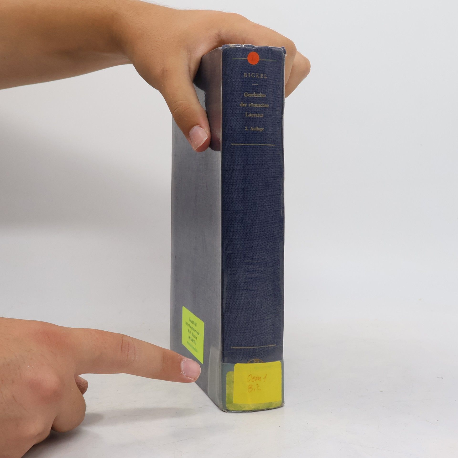 Ernst Bickel Geschichte der römischen Literatur