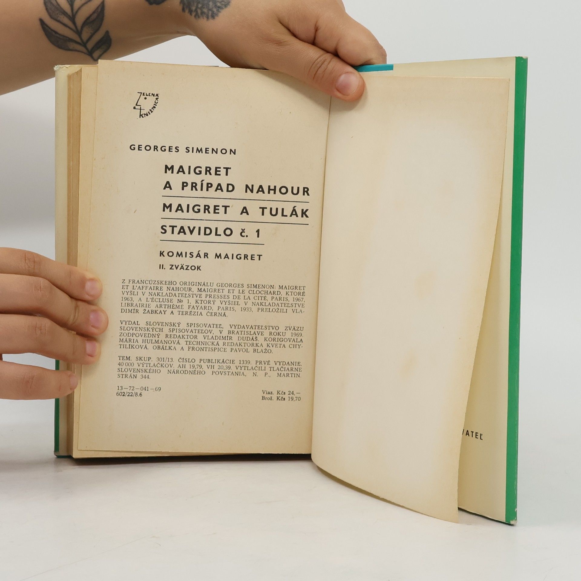 Georges Simenon Maigret a prípad Nahour. Maigret a tulák. Stavidlo č. 1