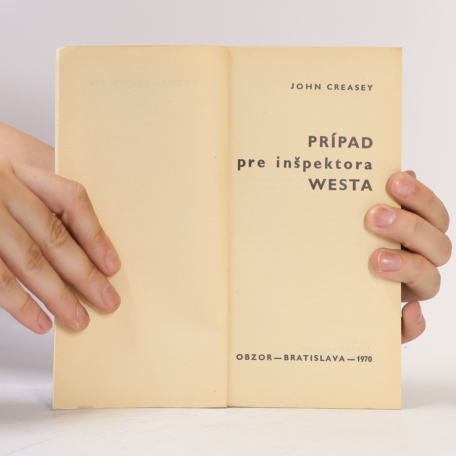 John Creasey Prípad pre inšpektora Westa