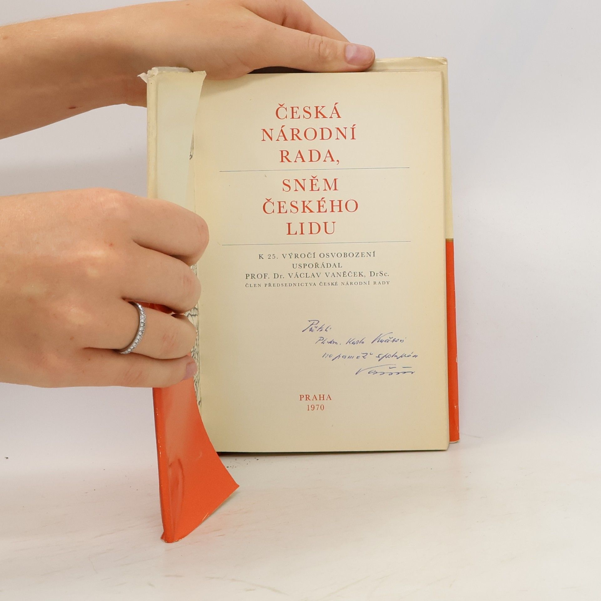 Václav Vaněček Česká národní rada. Sněm českého lidu