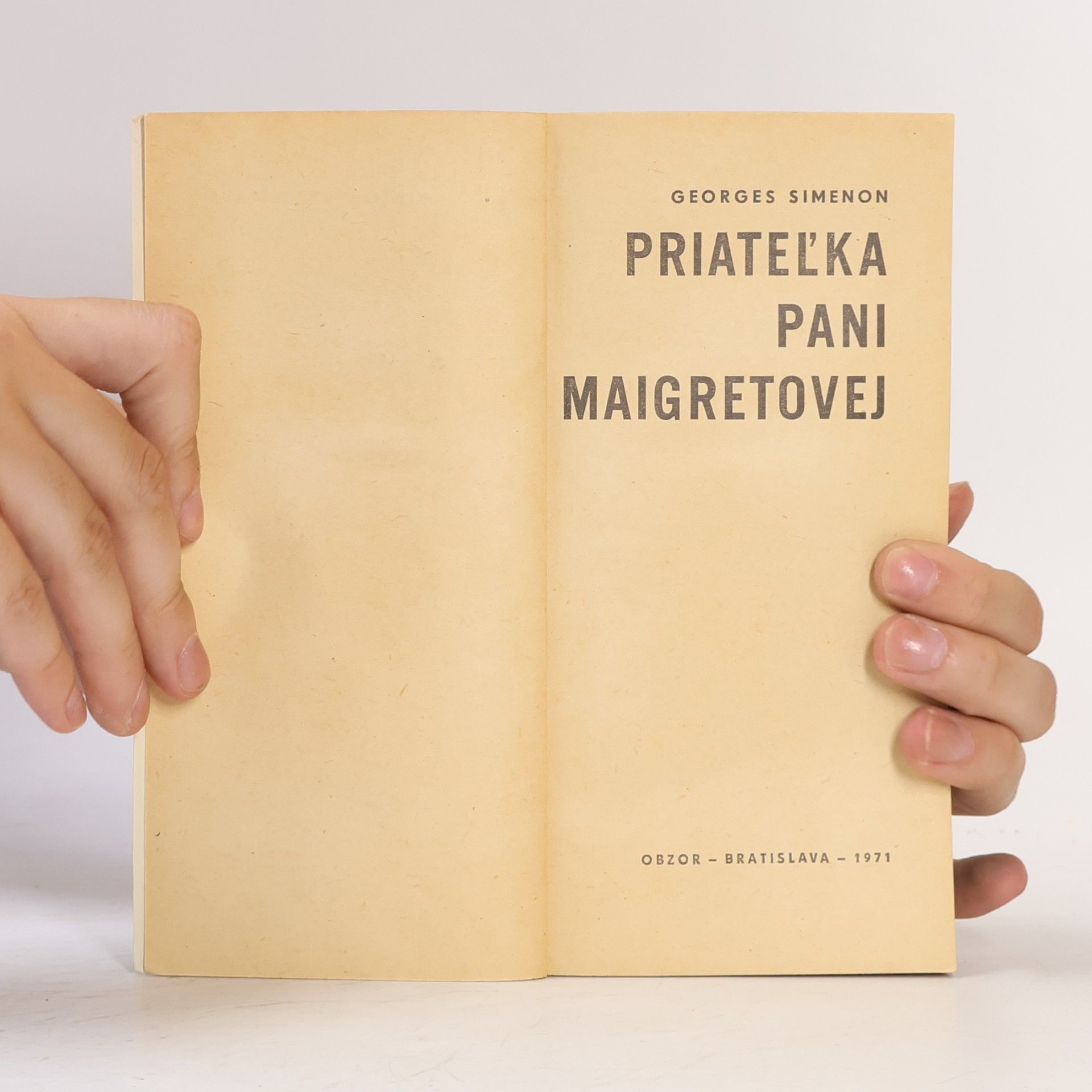 Georges Simenon Priateľka pani Maigretovej