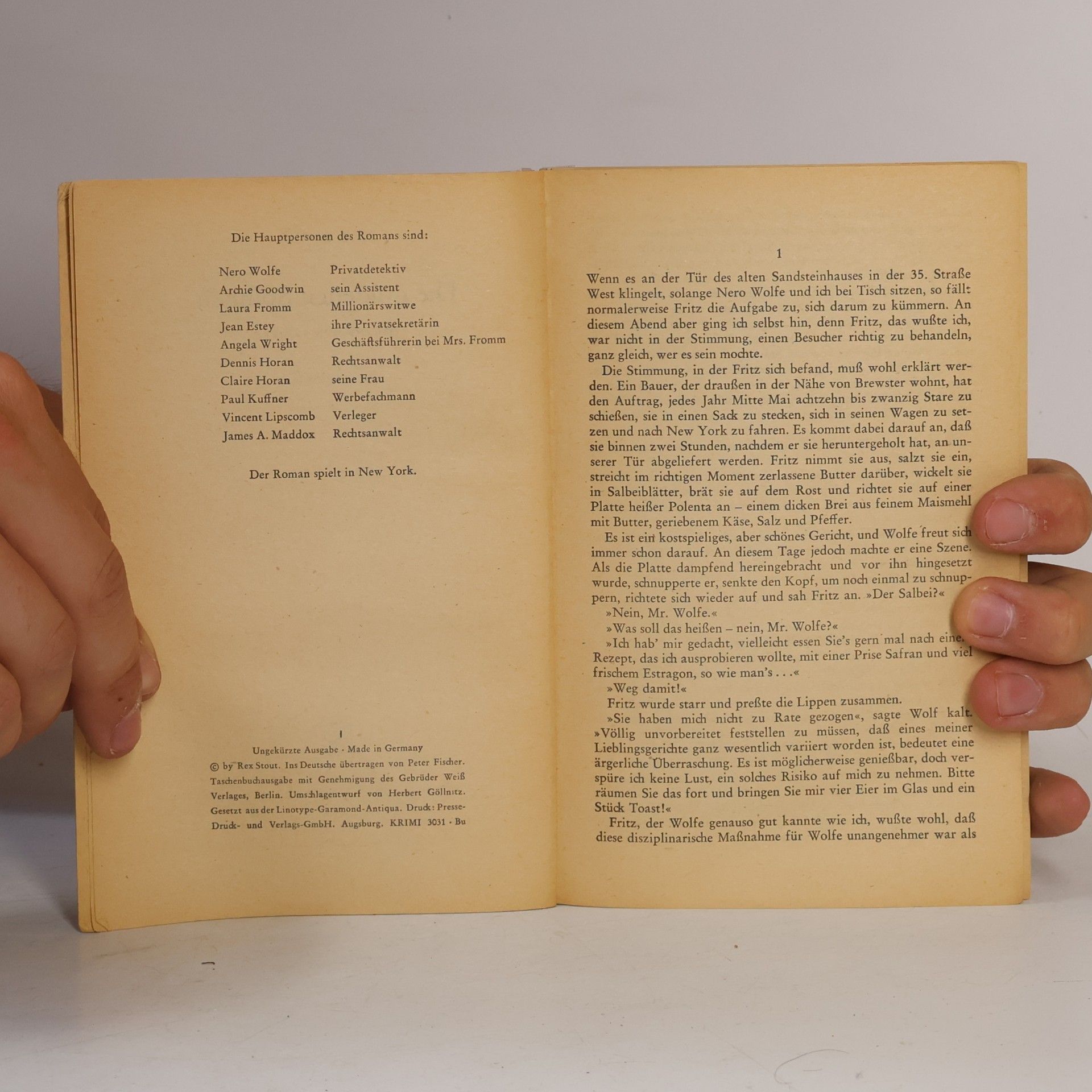 Rex Stout Die Goldenen spinnen