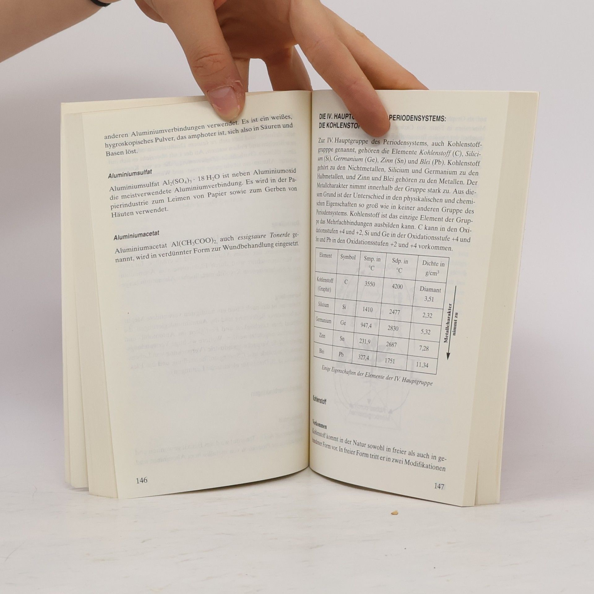 AA.VV. Basiswissen für die Schule. Chemie. Elemente, Bindungen, Strukturen