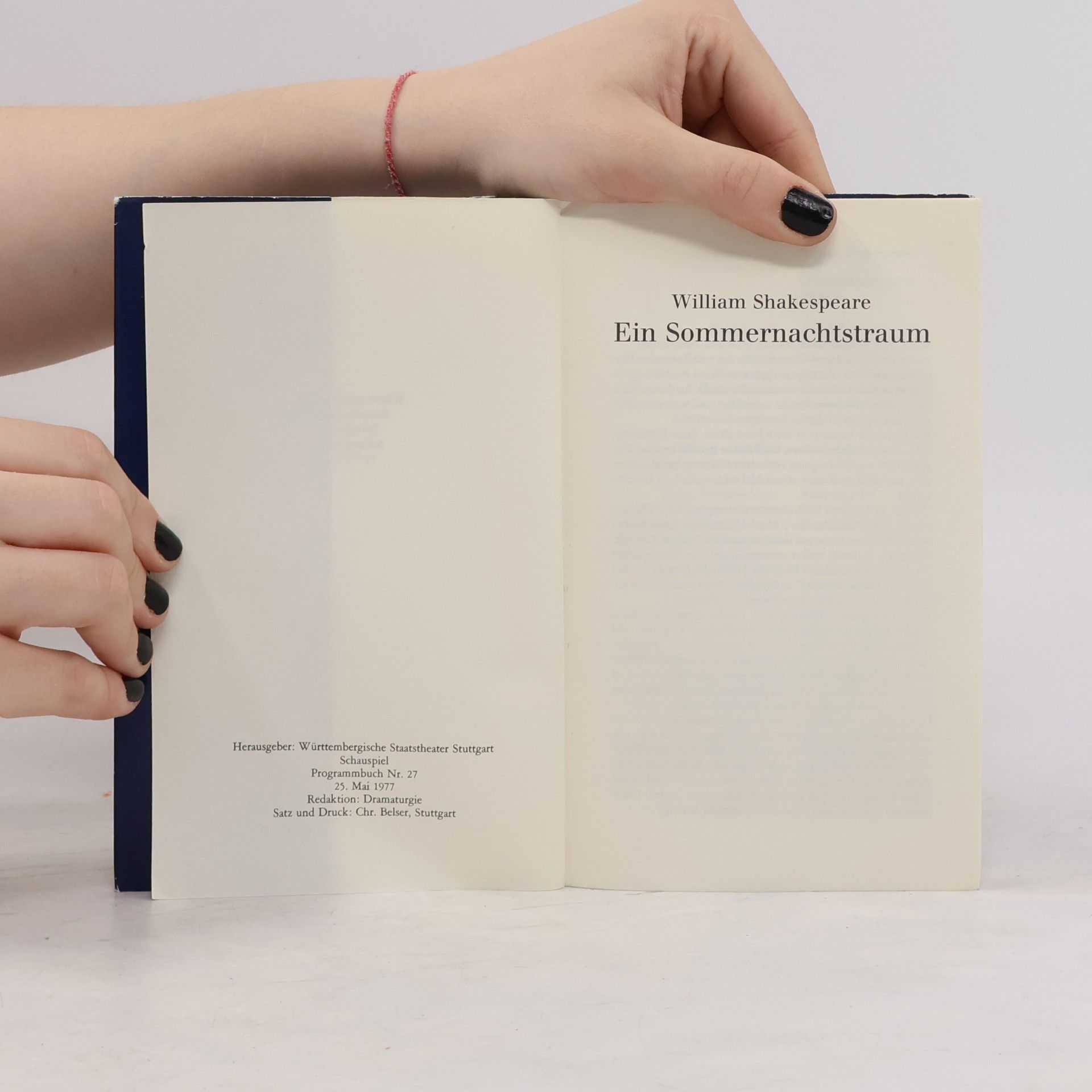 William Shakespeare Ein Sommernachtstraum