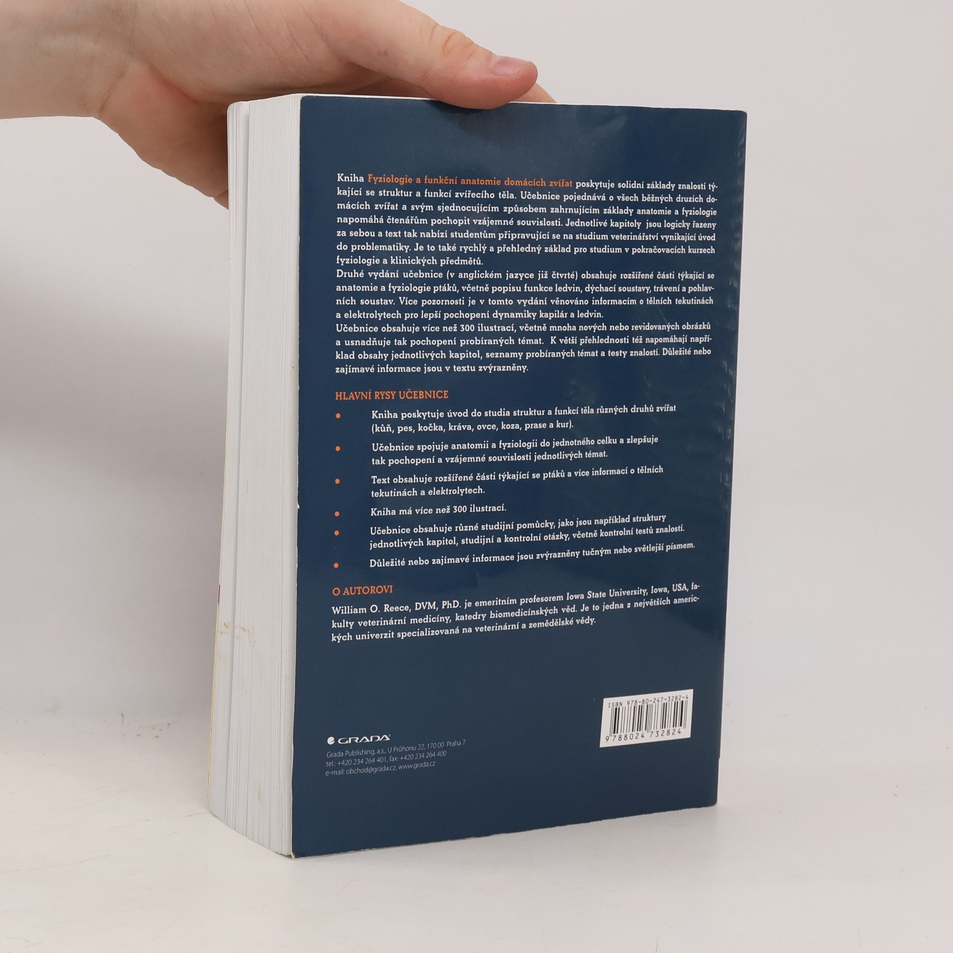 William O. Reece Fyziologie a funkční anatomie domácích zvířat